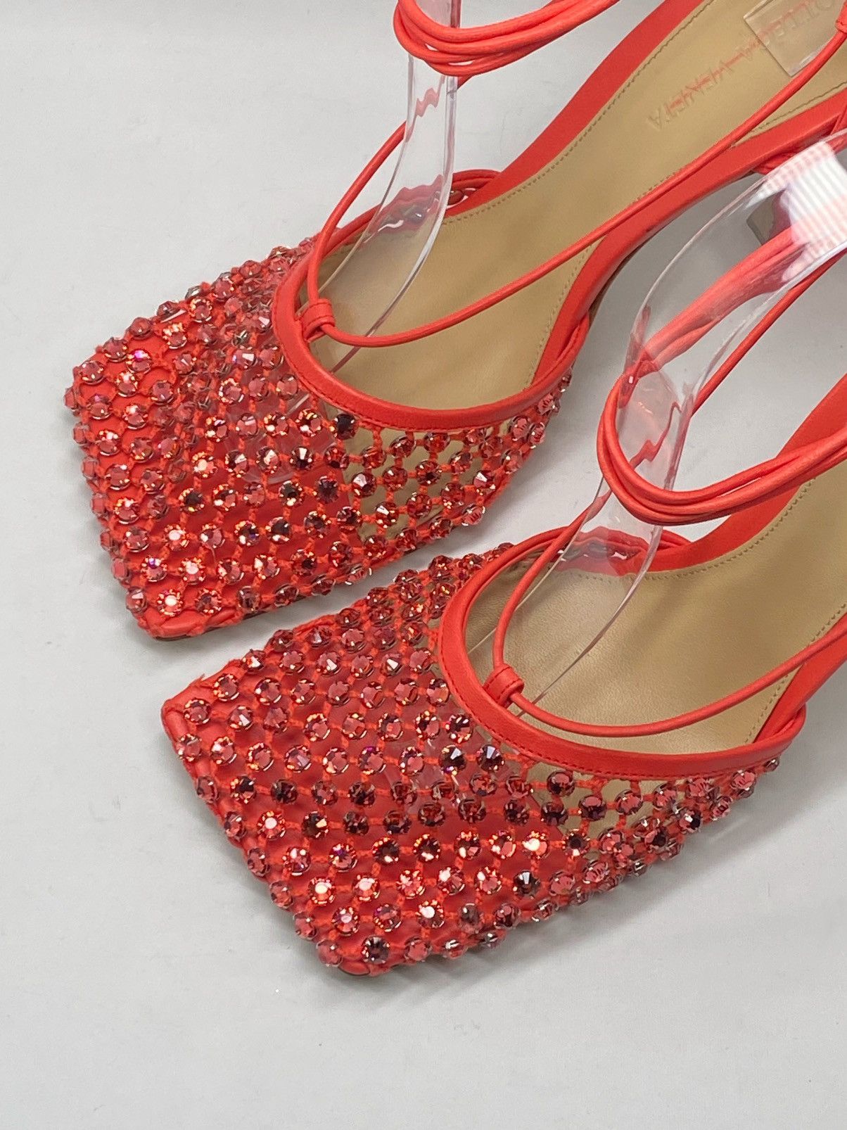 Bottega Veneta Bottega Veneta Stretch Embellished Ankle Tie Pumps size 39.5 Size US 9.5 / IT 39.5 - 5 Thumbnail