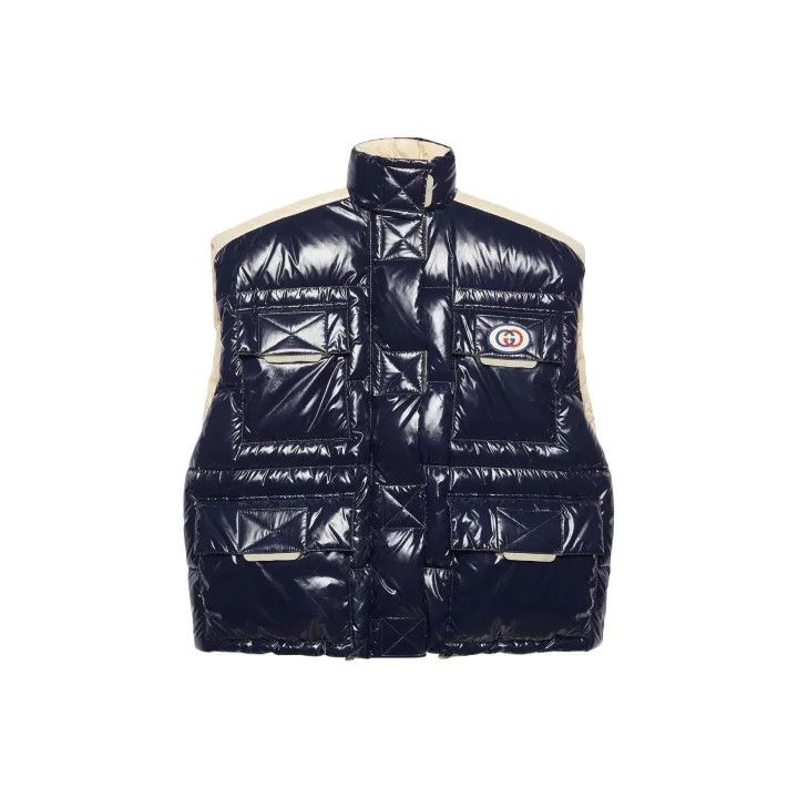 Gucci Gucci Women's Black Reversible Down Vest Size L / US 10 / IT 46 - 1 Thumbnail