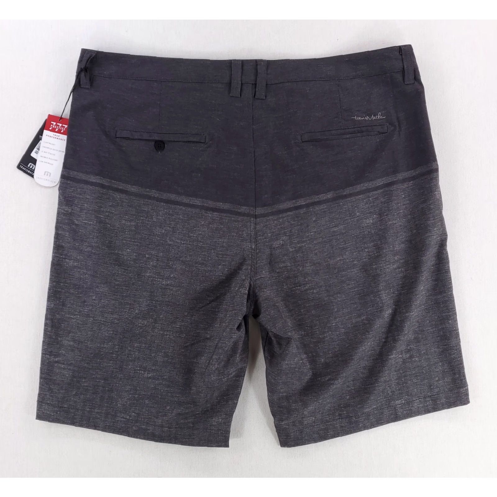 TravisMathew Travis Mathew Peale Shorts 777 Prestige Gray Golf Performance Mens 40 NWT Size US 40 / EU 56 - 3 Thumbnail