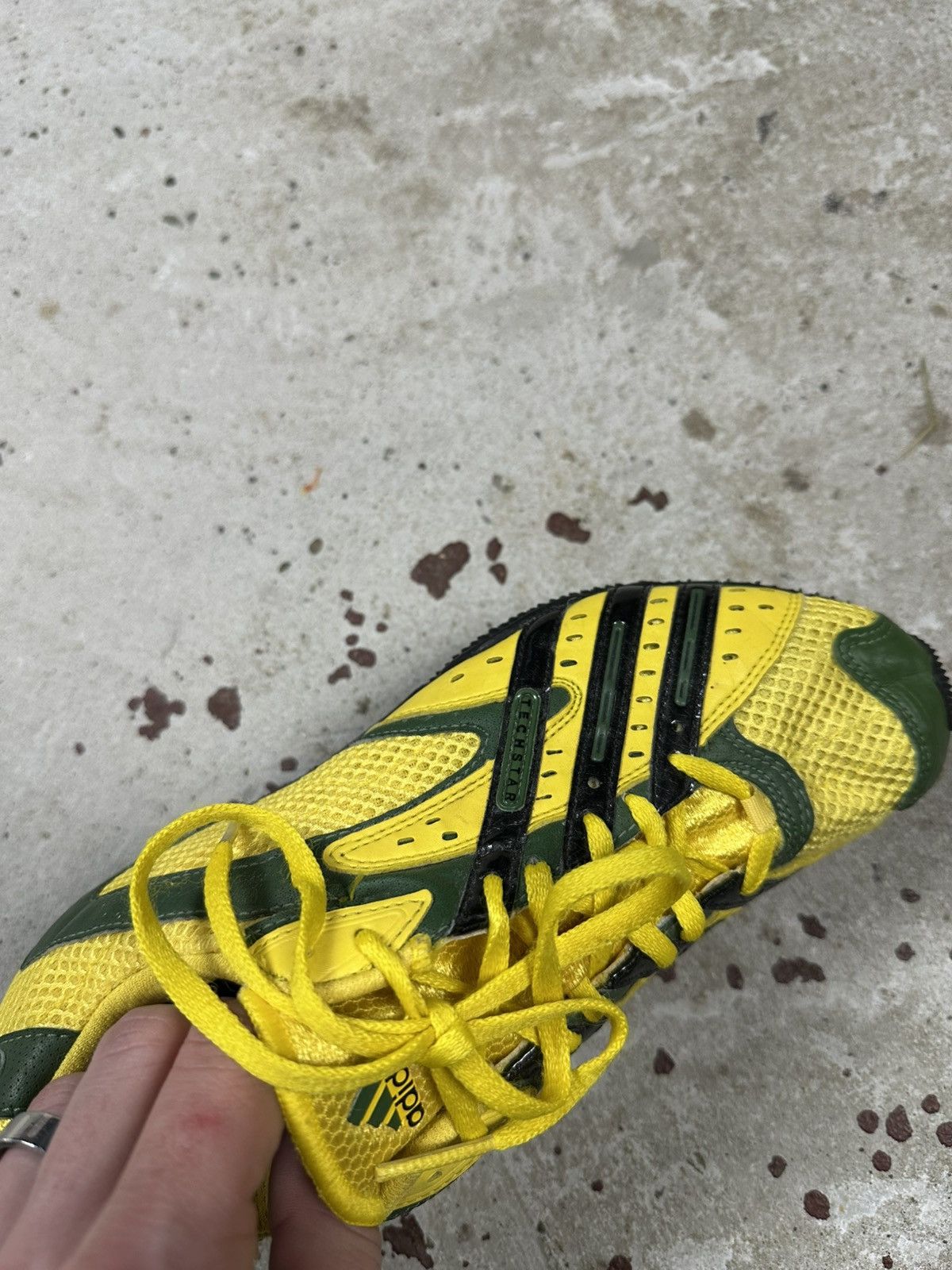 Adidas × Vintage Vintage 2005 Adidas Techstar Brazil Cosmos Racer Sneakers Size US 6.5 / EU 39-40 - 11 Thumbnail