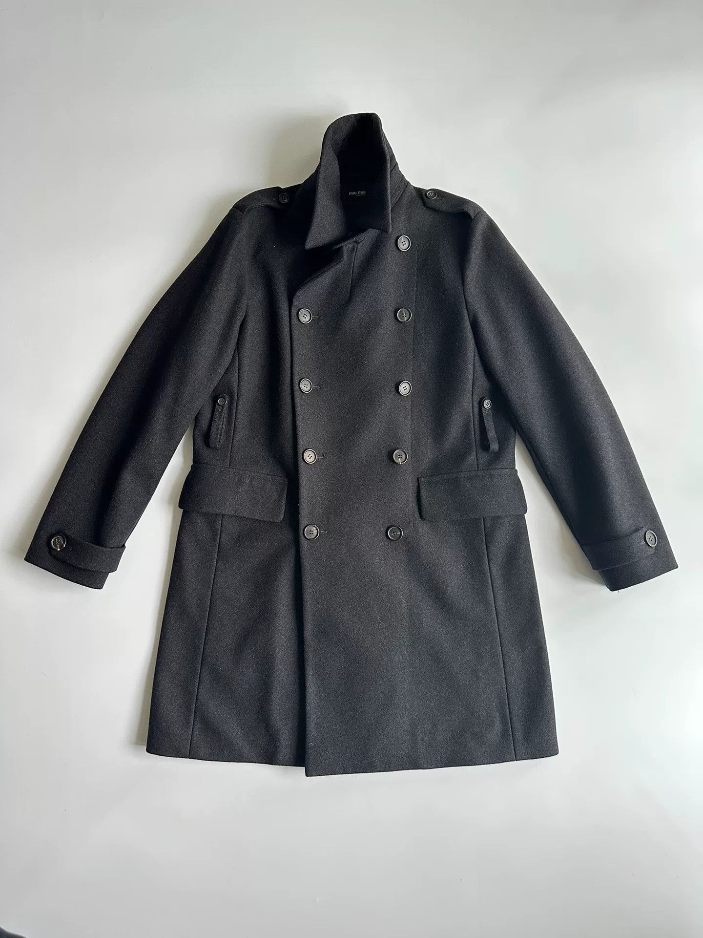 Miu Miu Miu Miu Men's Pilot Officer Coat Size US S / EU 44-46 / 1 - 1 Thumbnail
