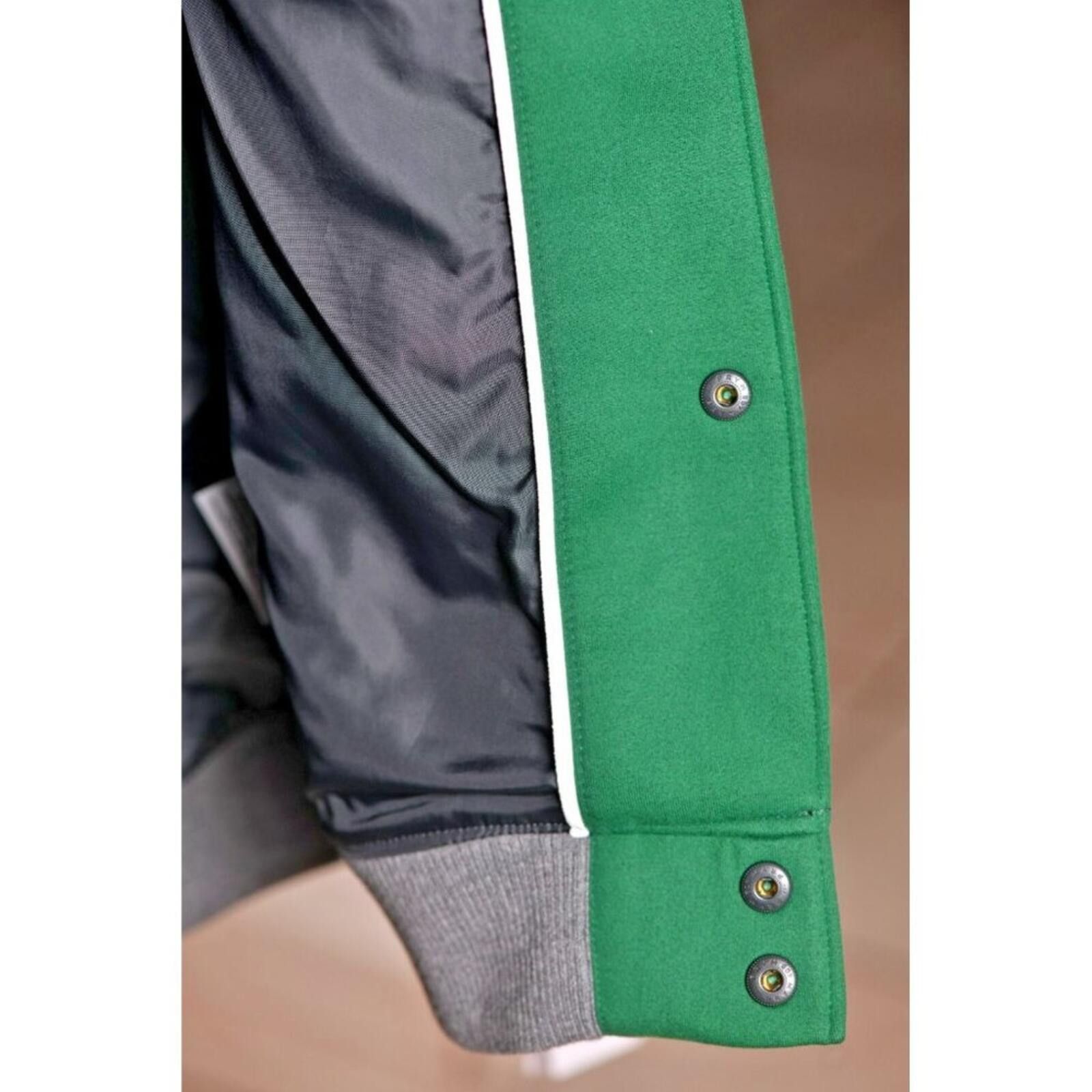 Nike NIKE Men Team Green Letterman Jacket | Small | MSRP: $232 Size US S / EU 44-46 / 1 - 7 Thumbnail