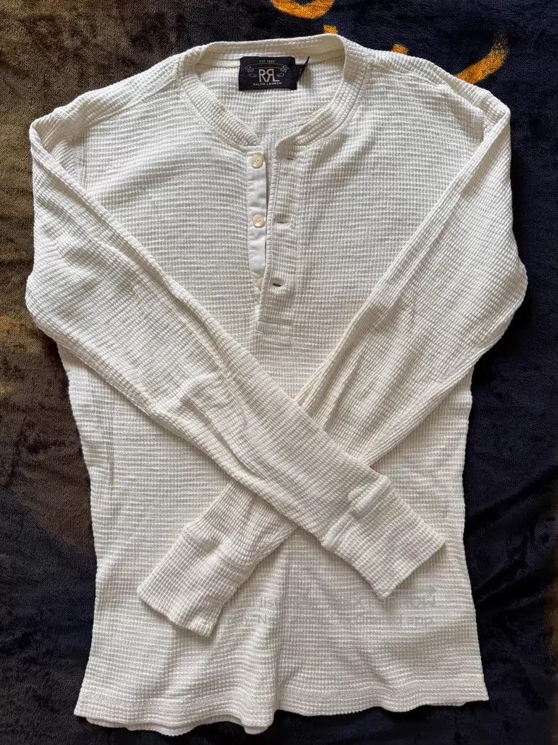 RRL Ralph Lauren RRL Ralph Lauren Ivory Wave Check Long Sleeve Size US XS / EU 42 / 0 - 1 Thumbnail