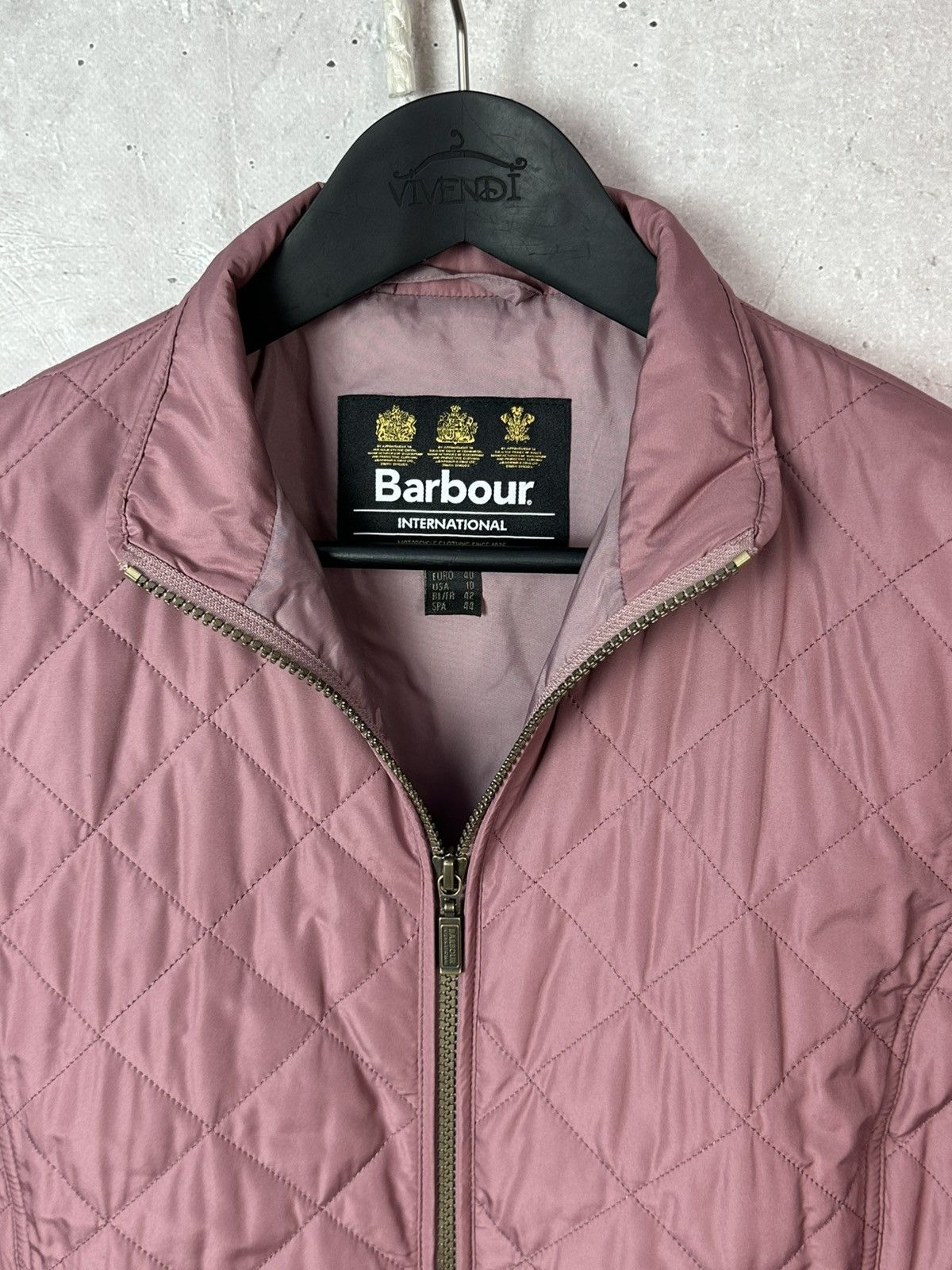Barbour Barbour International Farleight Quilted Powder Womens Jacket Size L / US 10 / IT 46 - 3 Thumbnail