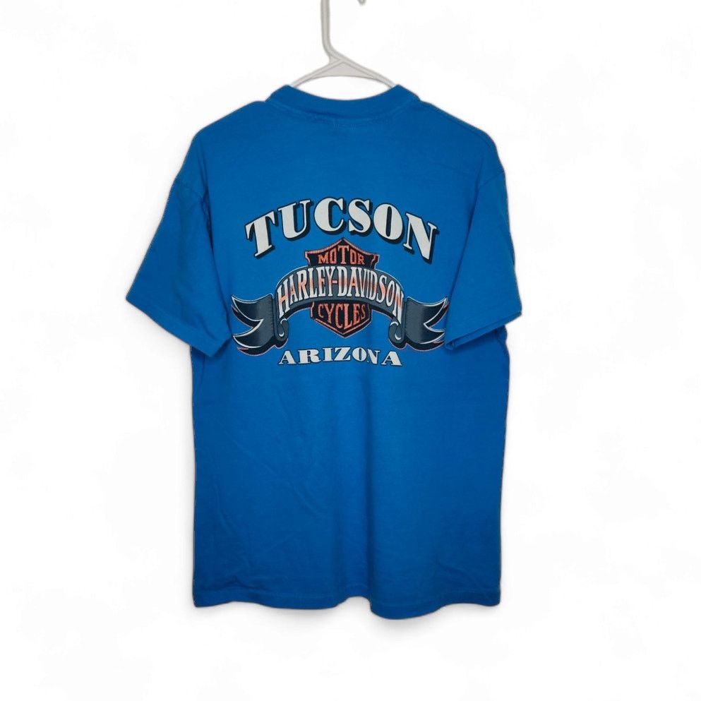 Harley Davidson Vintage '87 Harley Davidson Double Sided Tucson Arizona HD Size US L / EU 52-54 / 3 - 1 Thumbnail