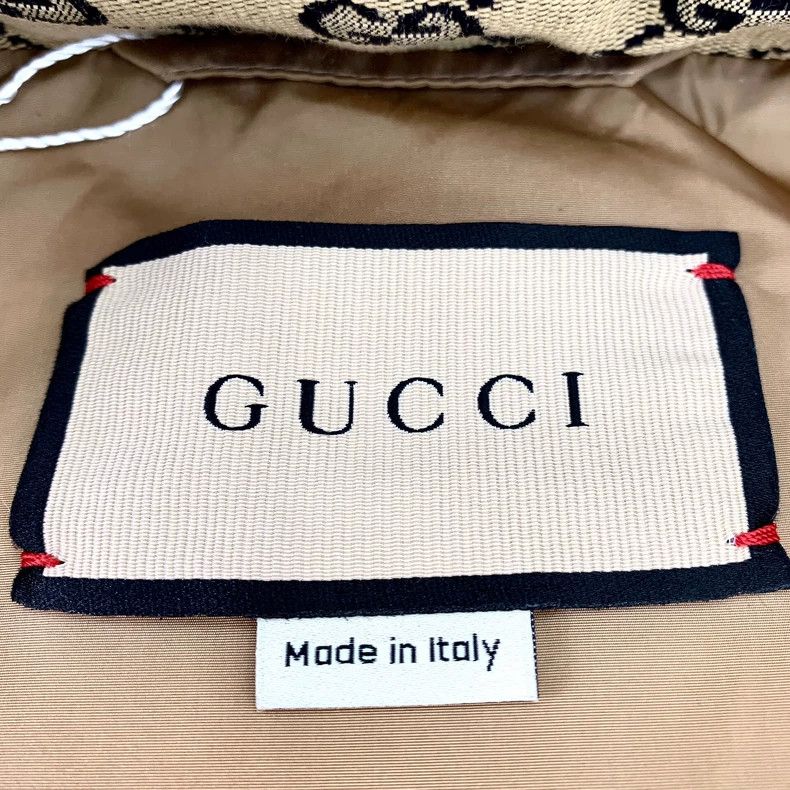 Gucci Gucci 24 brown logo printed full-print cotton hooded down j Size US S / EU 44-46 / 1 - 6 Thumbnail