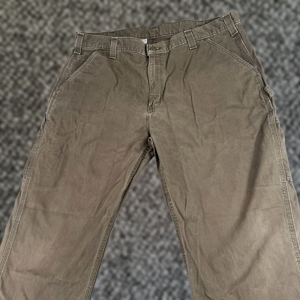 Carhartt Carhartt B324 DFE Relaxed Fit Washed Twill Utility Pants Brown 40x30 Men's Size US 40 / EU 56 - 1 Thumbnail