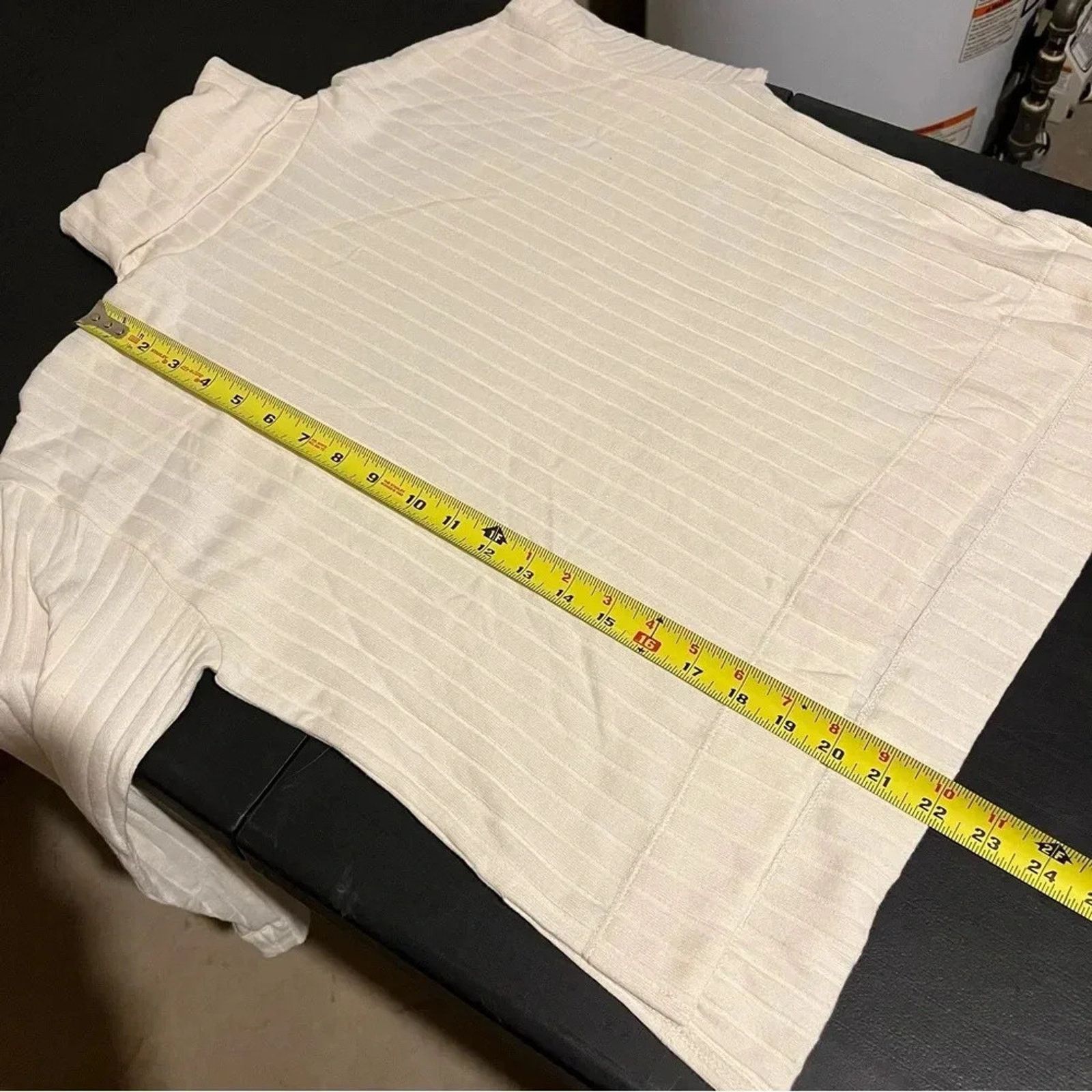 Madewell Madewell Cream Ribbed Long Sleeve Turtleneck Sweater Sz S Size S / US 4 / IT 40 - 7 Thumbnail