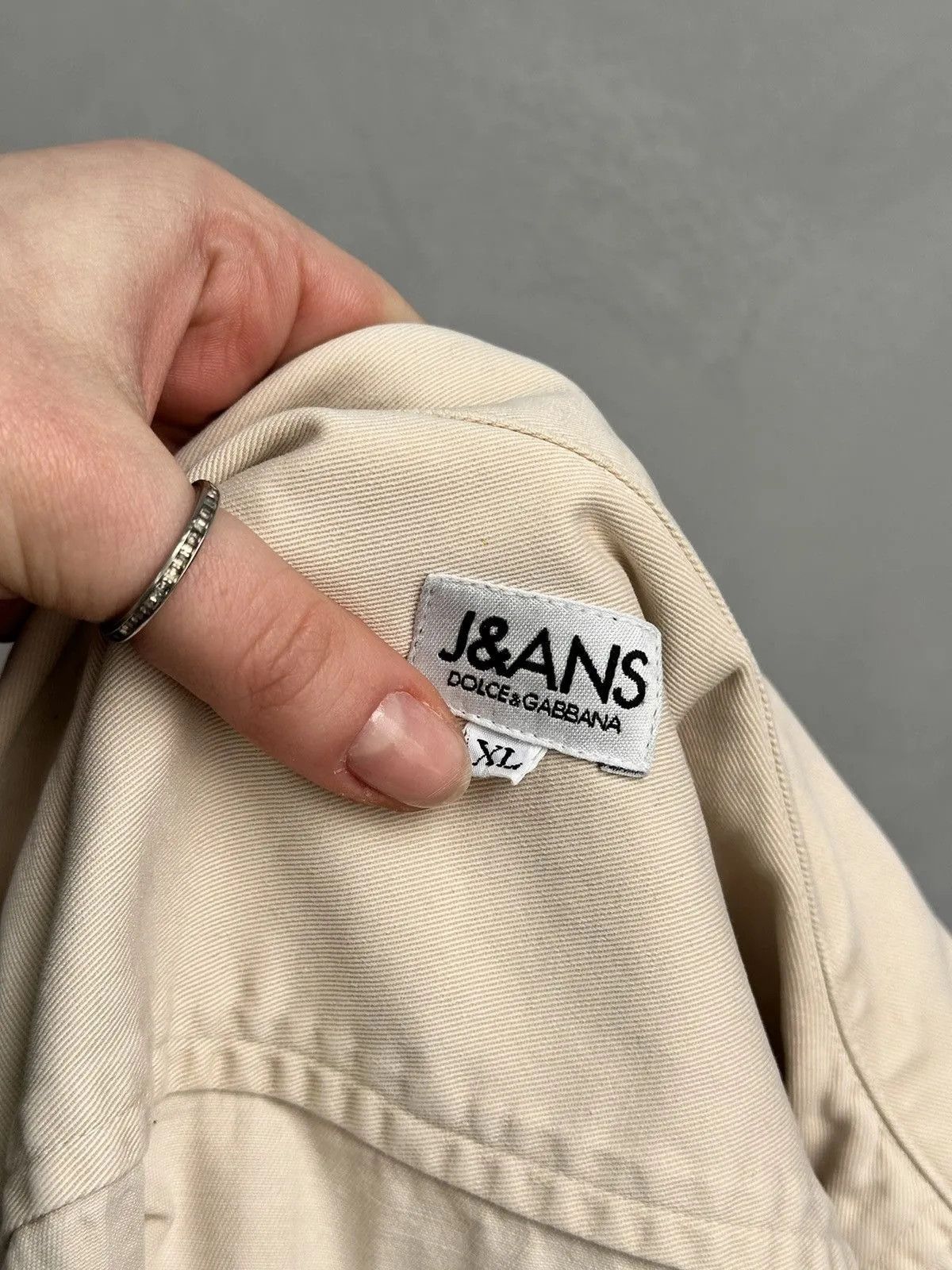 Vintage Beige Jacket Dolce Gabbana Vintage Mens Workwear Japan Y2K Size US XL / EU 56 / 4 - 12 Thumbnail