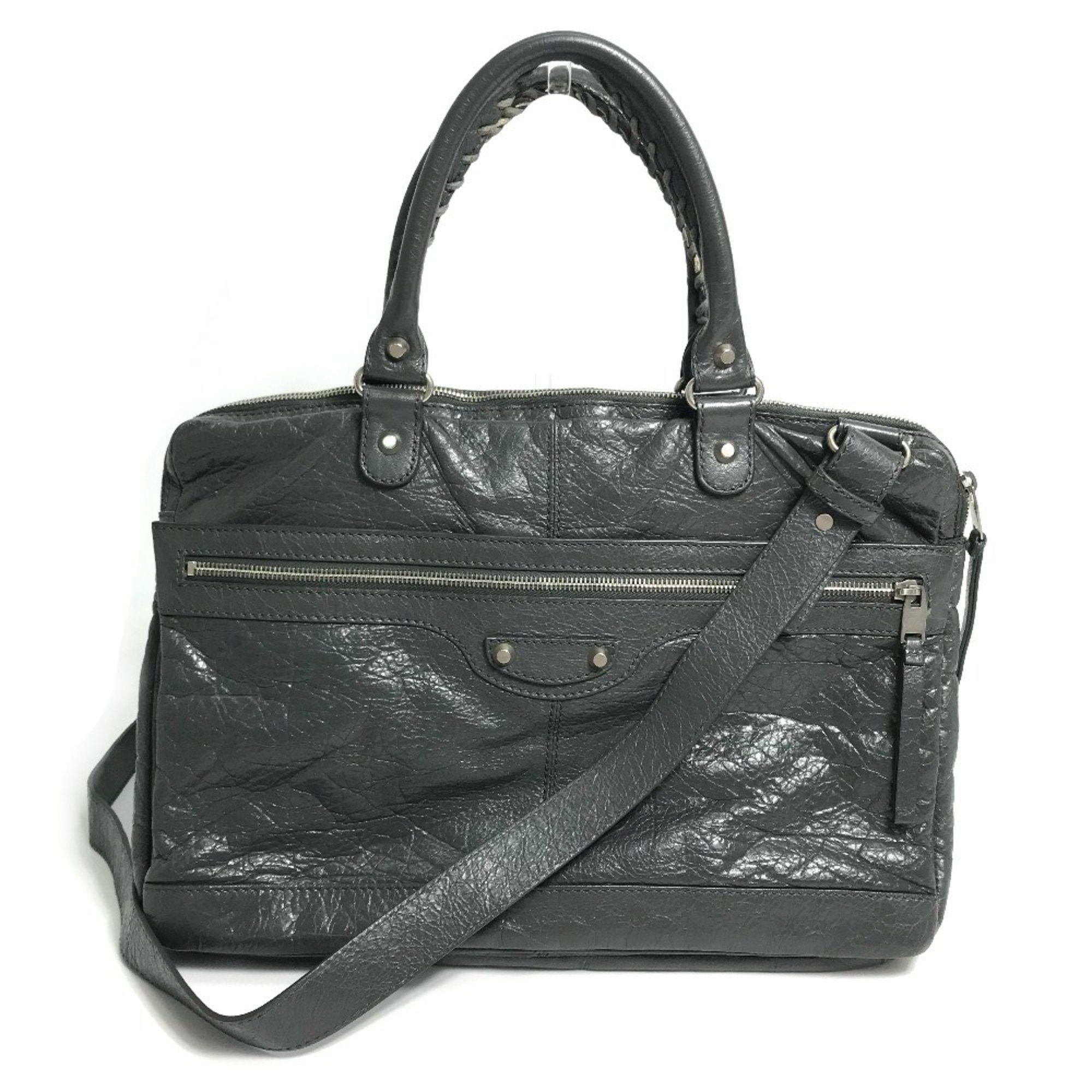 Balenciaga Balenciaga 310939 Wrinkles processing bag briefcase Business bag gray Size ONE SIZE - 1 Thumbnail