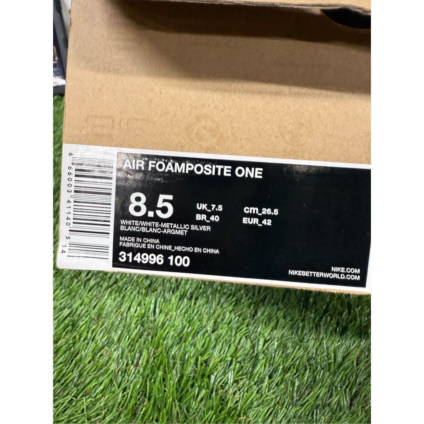 Nike 2013 Nike Foamposite Whiteout Men’s Size US 8.5 OG BOX Size US 8.5 / EU 41-42 - 9 Thumbnail
