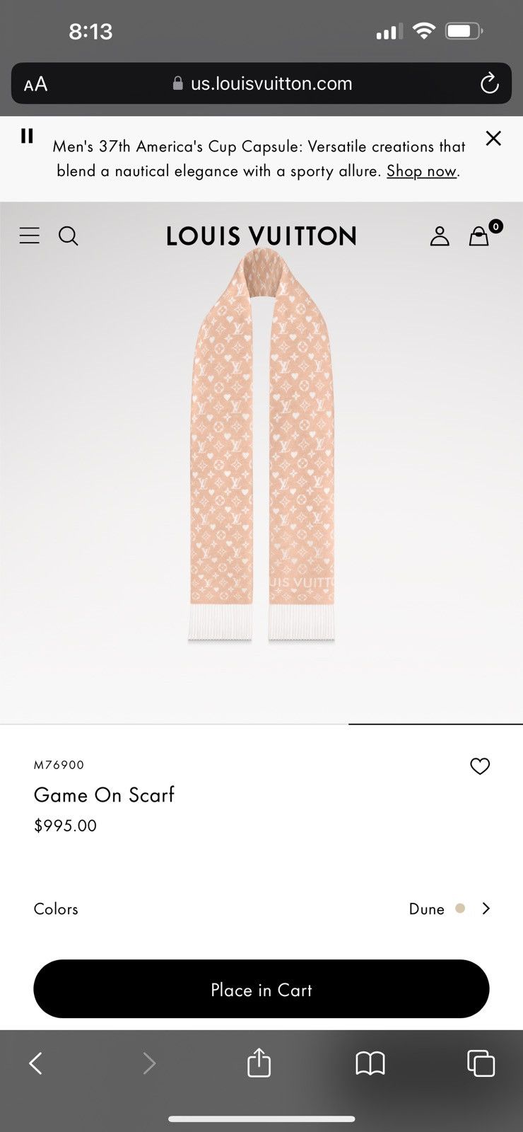 Louis Vuitton LV Game on LV Scarf Size ONE SIZE - 13 Thumbnail