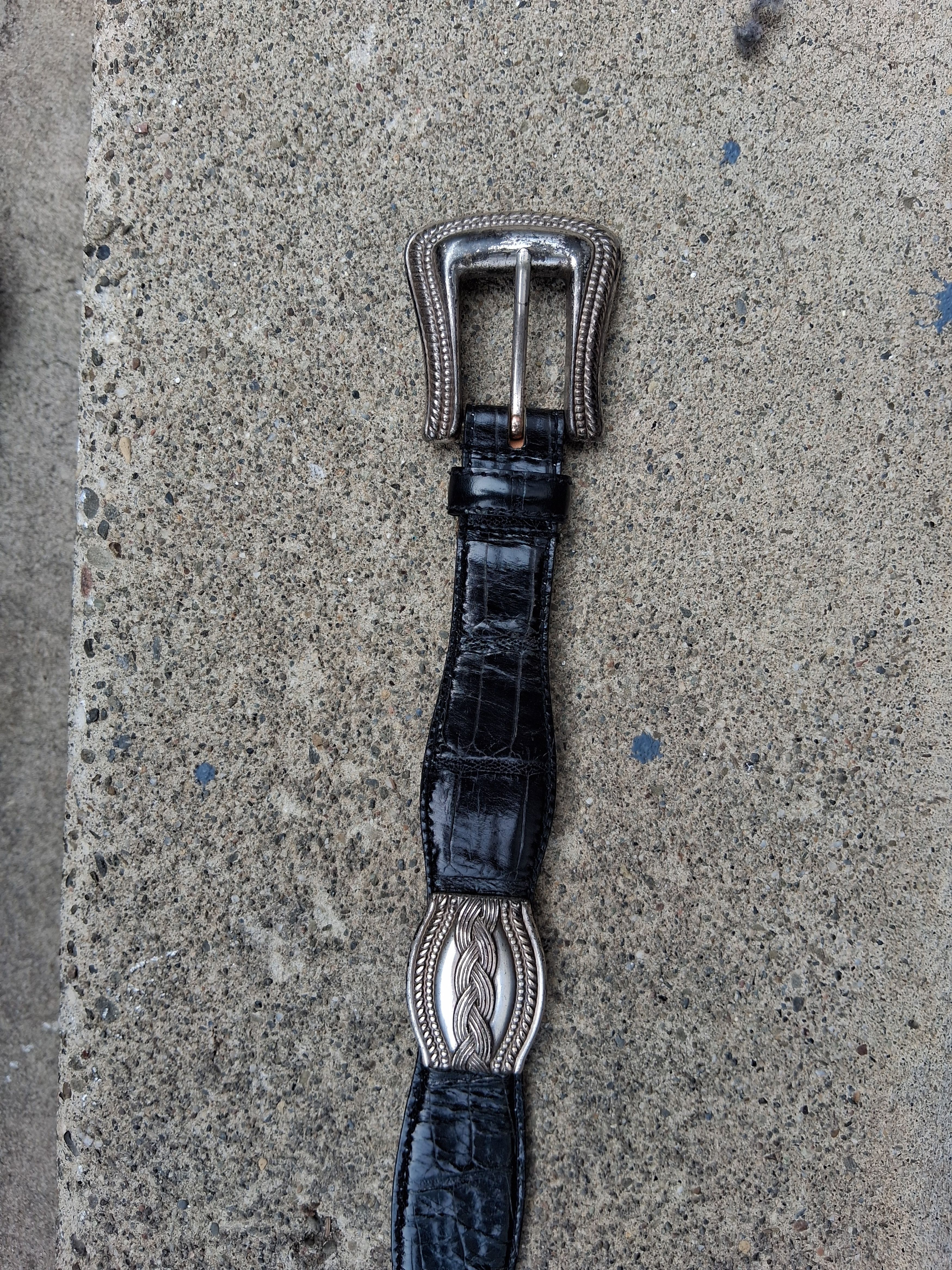 Fossil Fossil Black Leather Concho Belt Unisex GOA kmrii like Size ONE SIZE - 2 Thumbnail
