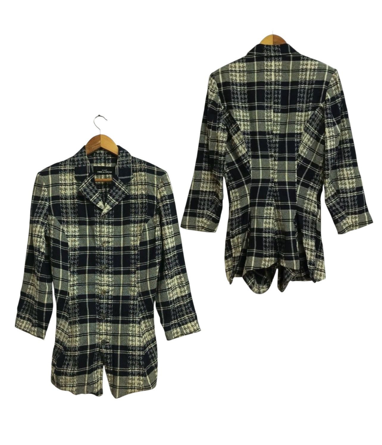 Tricot Comme des Garcons A/W 1992 COMME DES GARCONS TRICOT PLAID SHIRT BLOUSE JACKET Size S / US 4 / IT 40 - 1 Thumbnail