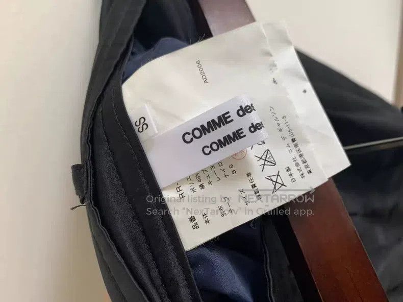 Comme des Garcons Comme Des Garcons size XS Black silk satin pants, size SS Size 23" - 3 Thumbnail