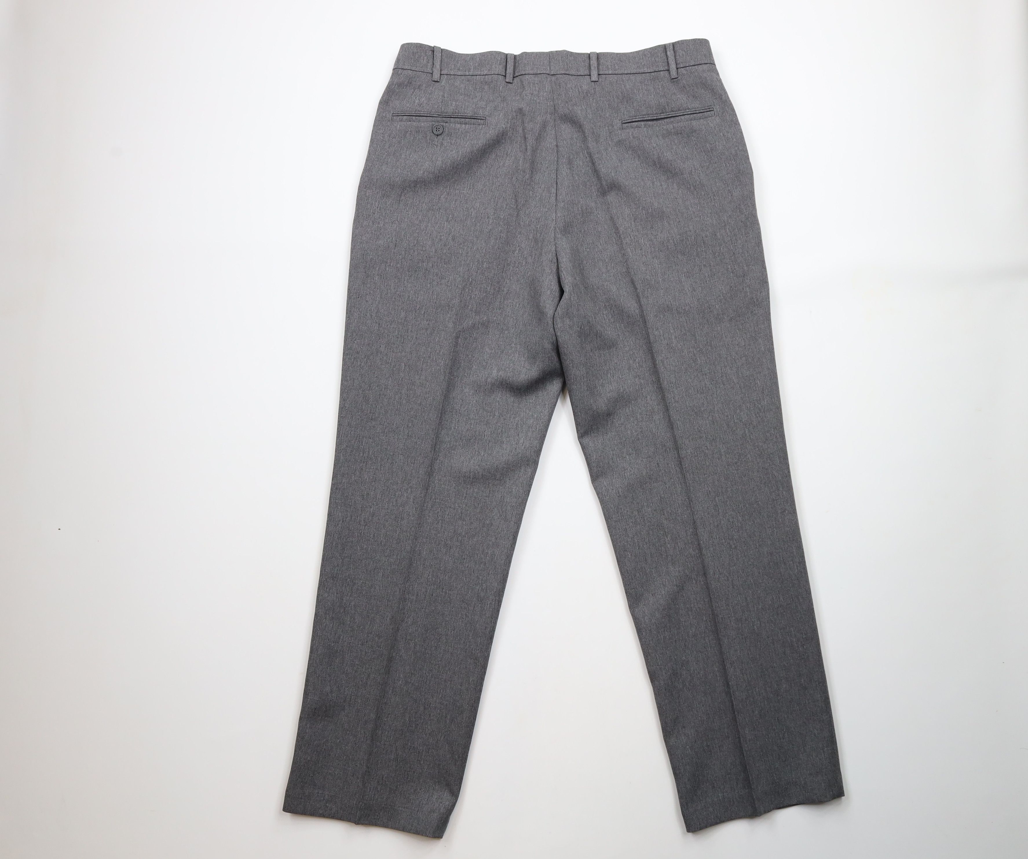 Levi's × Vintage Vintage 90s Levis Knit Wide Leg Chino Pants Heather Gray Size US 38 / EU 54 - 8 Thumbnail