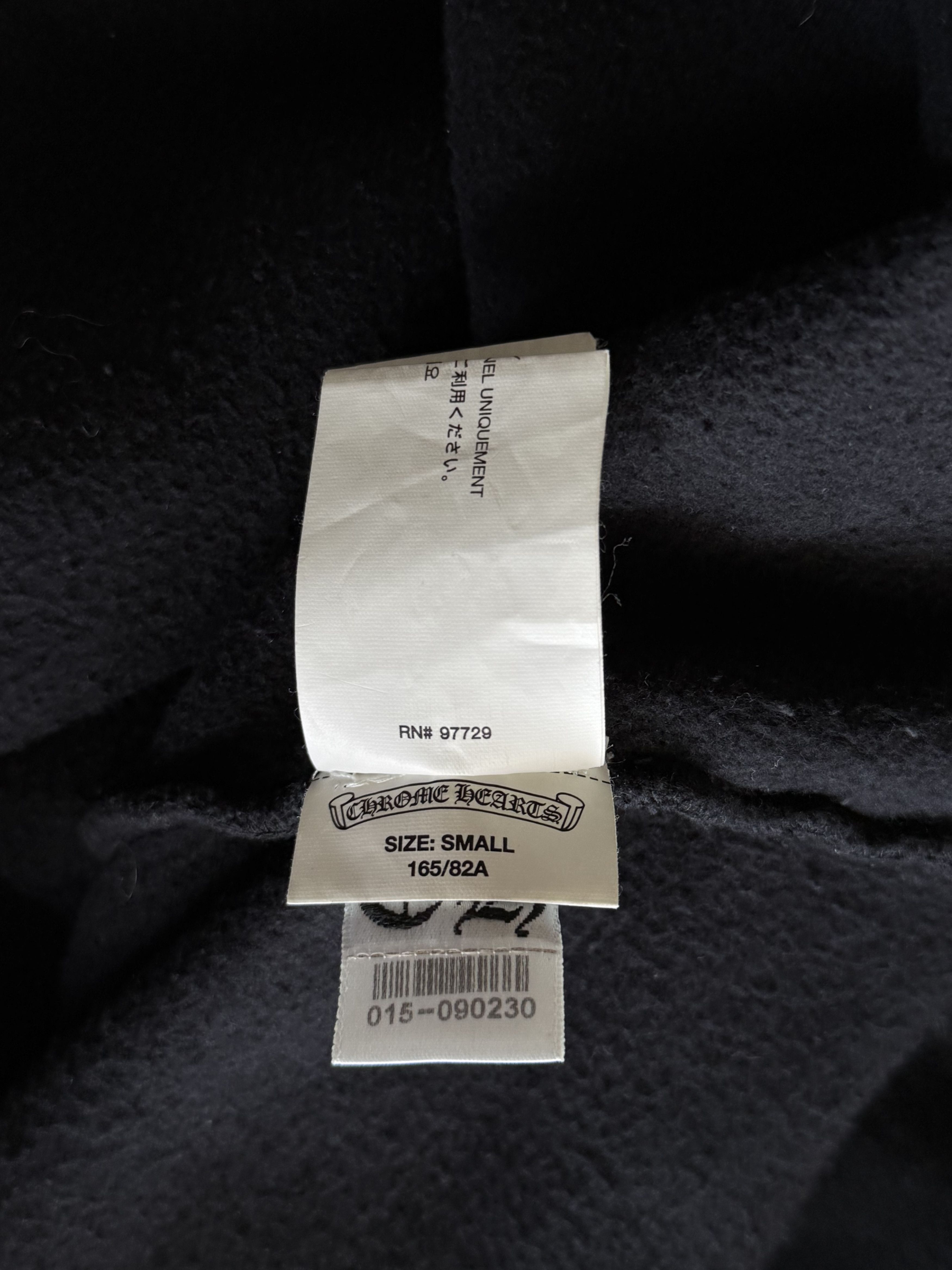 Chrome Hearts Chrome Hearts Black Leather Triple Cross Hoodie Size US S / EU 44-46 / 1 - 6 Thumbnail