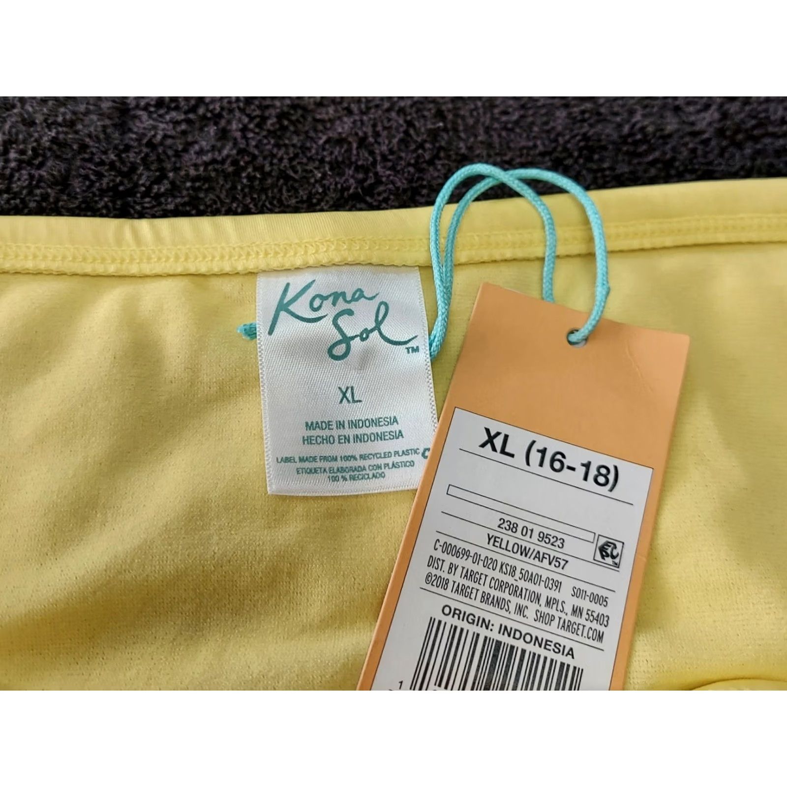 Vintage Kona Sol Bikini Bottoms Hipster Yellow XL Women’s Size 40" / US 18 - 2 Thumbnail