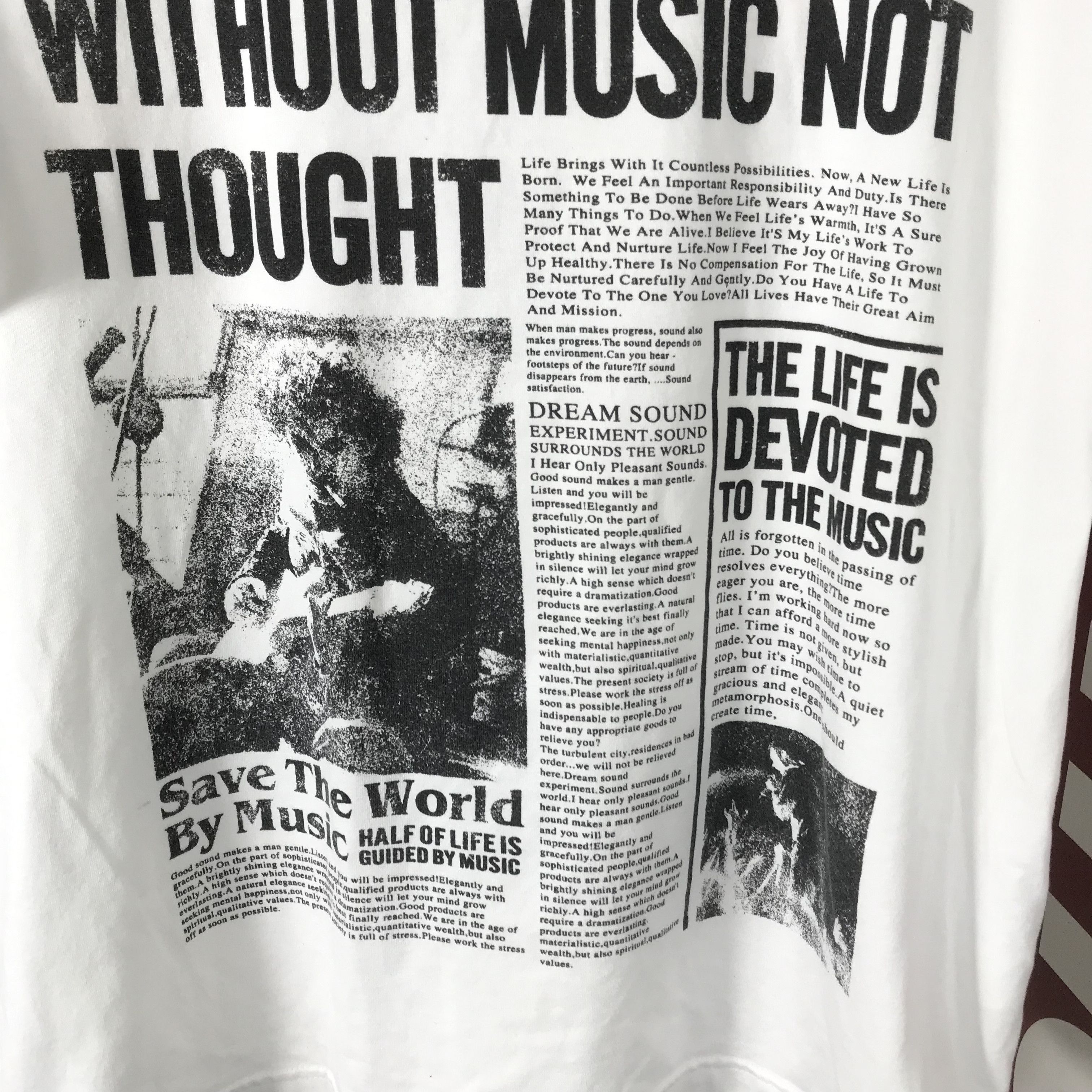 Vintage 90s Jethro NME record band Tull Newspaper All Over Print Tee Size US L / EU 52-54 / 3 - 4 Thumbnail