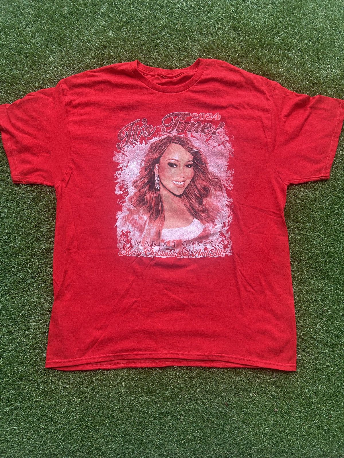 Rap Tees Mariah Carey 2024 “It’s Time!” Merry Christmas T-Shirt Size US XL / EU 56 / 4 - 1 Thumbnail