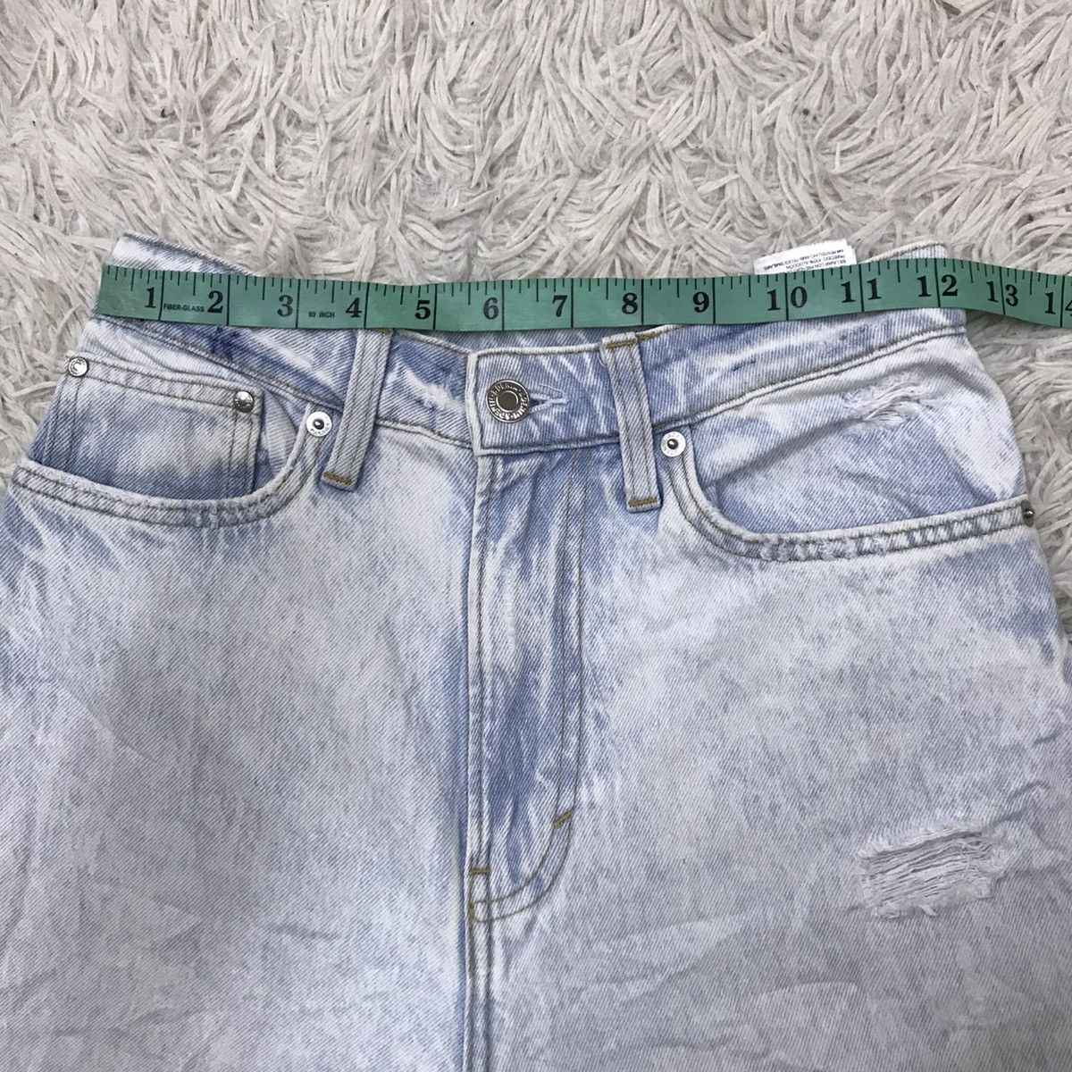 H&M H&M Loose Straight Distressed Baggy Jeans Size 24" / US 00 / IT 34 - 12 Thumbnail