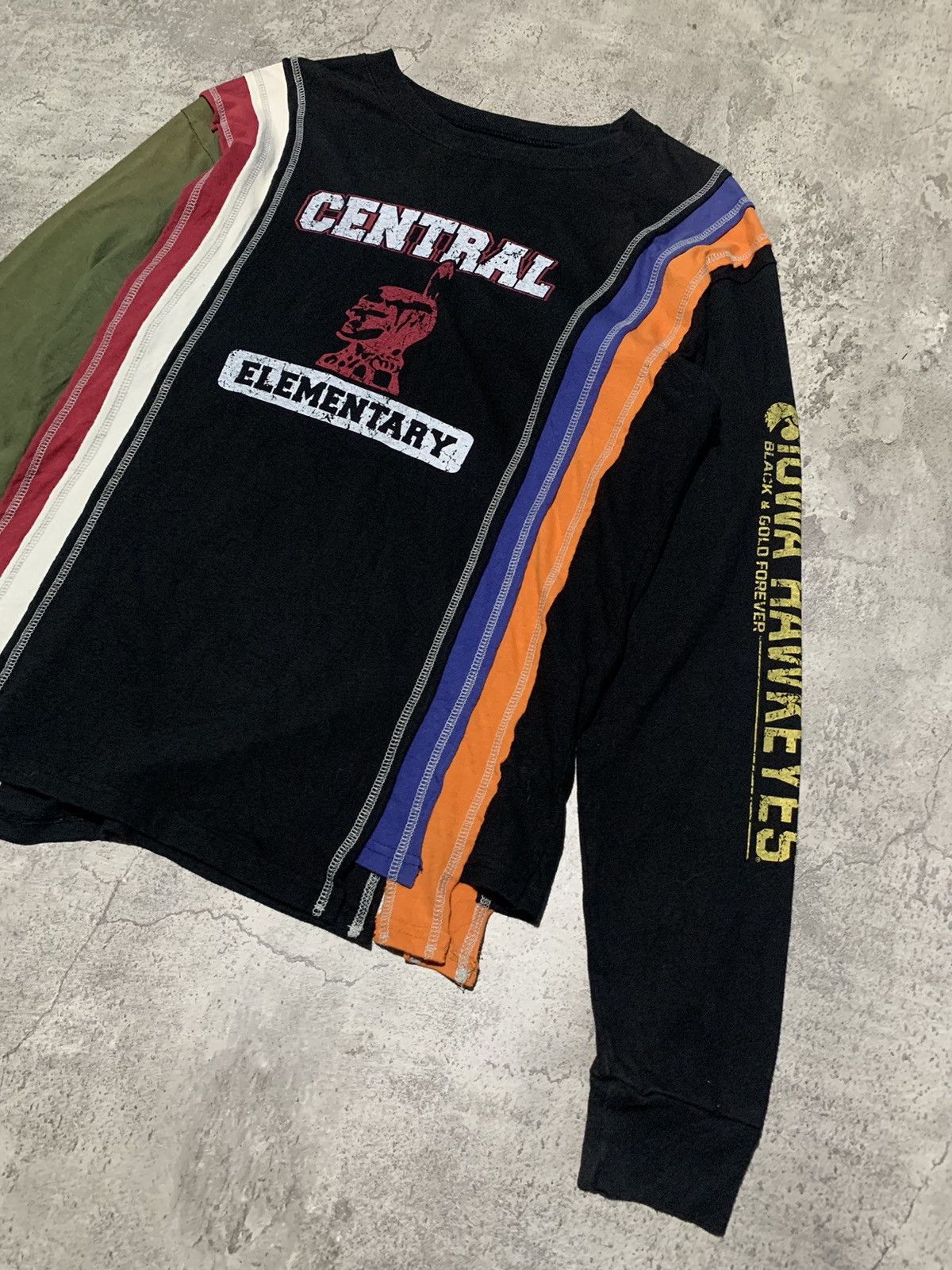 Hysteric Glamour Y2k Golden Paper rebuild 7 cut central elementary longsleeve Size US M / EU 48-50 / 2 - 2 Thumbnail