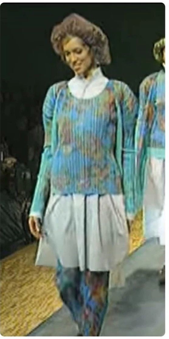 Issey Miyake Issey Miyake Blue rose pleated pants Size 25" / US 0 / IT 36 - 4 Thumbnail