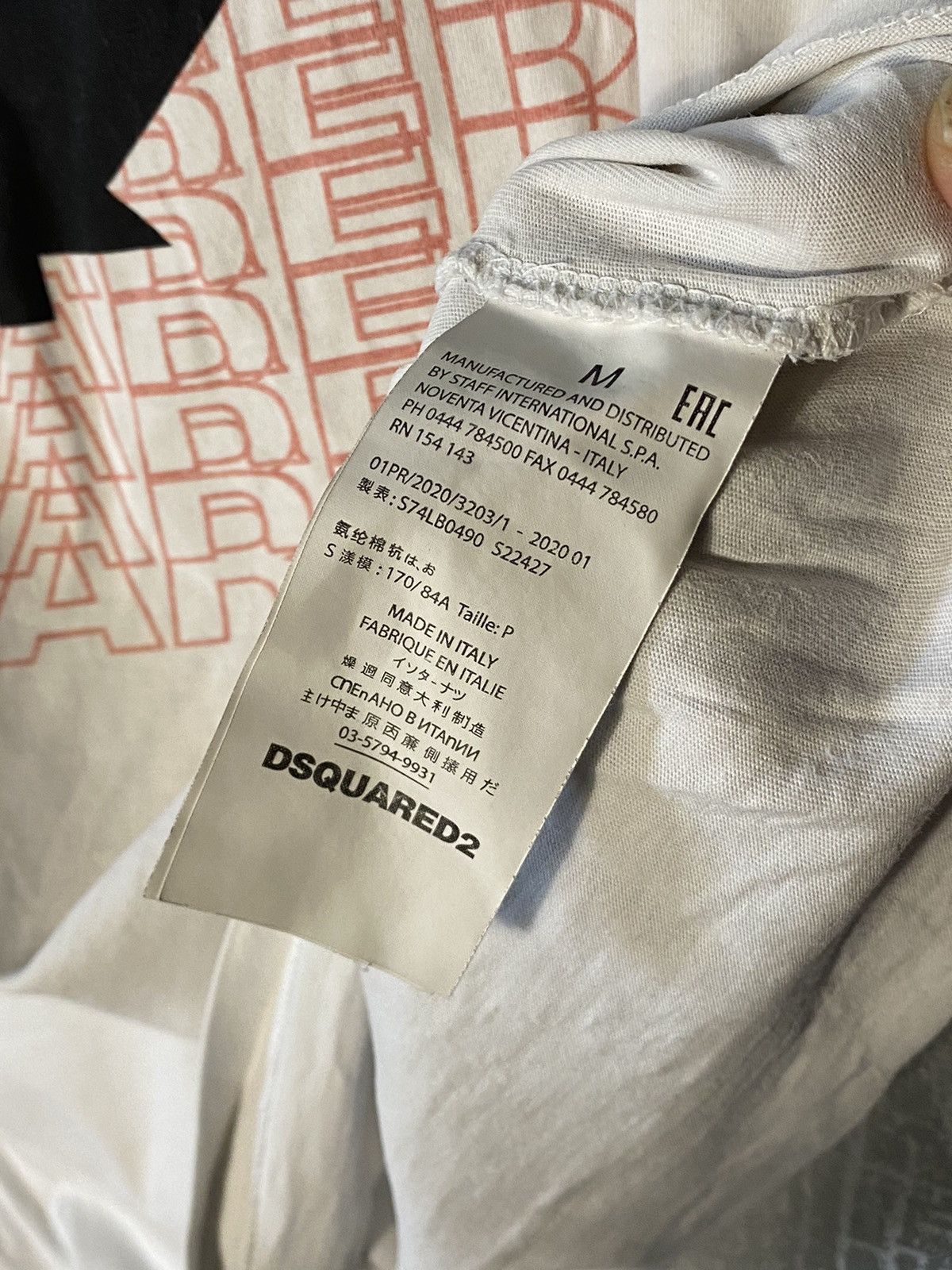 Dsquared2 DSQUARED2 T-shirt Big Logo Hype Art Shirt Size US M / EU 48-50 / 2 - 3 Thumbnail