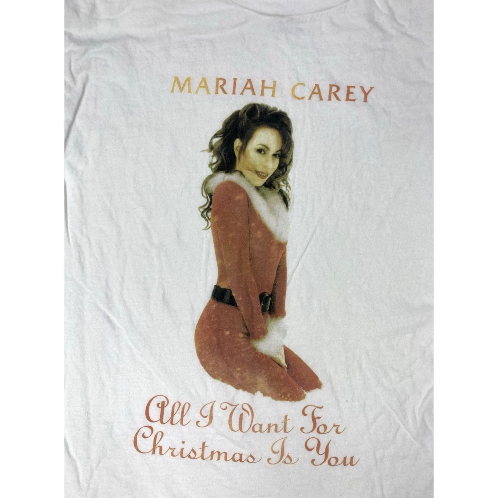 Vintage Mariah Carey All I Want For Christmas Is You Graphic Shirt Women Small Music Size S / US 4 / IT 40 - 2 Thumbnail
