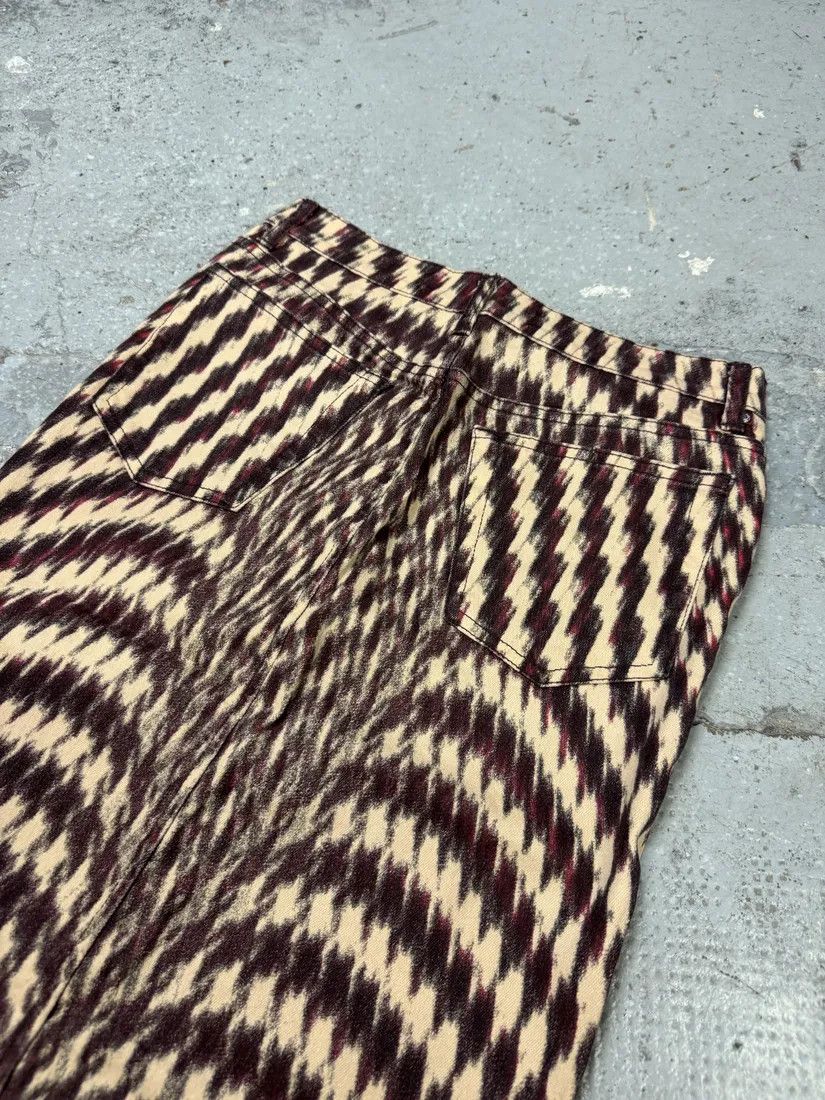 Designer × Just Cavalli × Vintage SS2001 Cavalli Psycho Pixel Lava Vision Skirt Size 25" / US 0 / IT 36 - 3 Thumbnail
