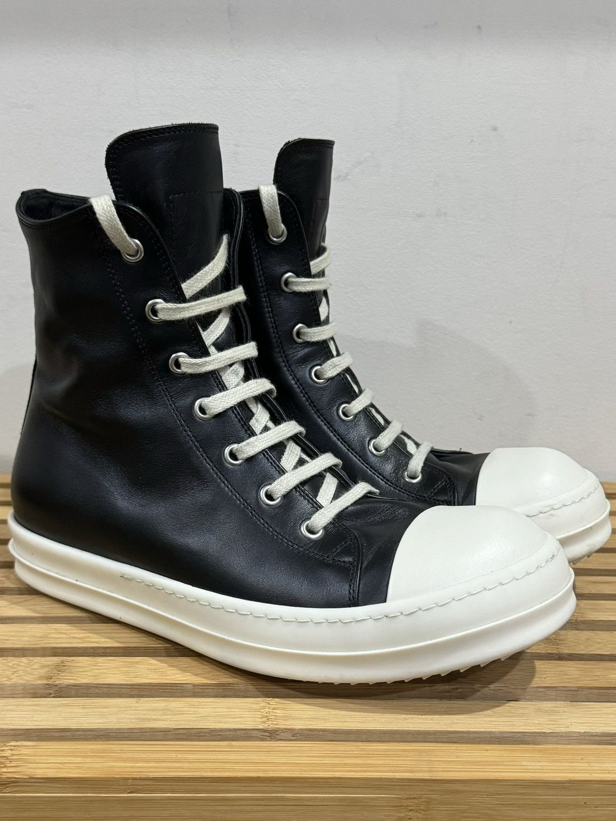 Rick Owens Rick Owens Mainline Ramones EDFU Black Milk 39.5 | Grailed