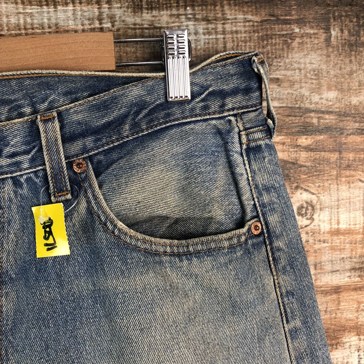 Levi's Levis 501xx vintage Blue ripped Denim Pants #A2571 Size US 35 - 8 Thumbnail