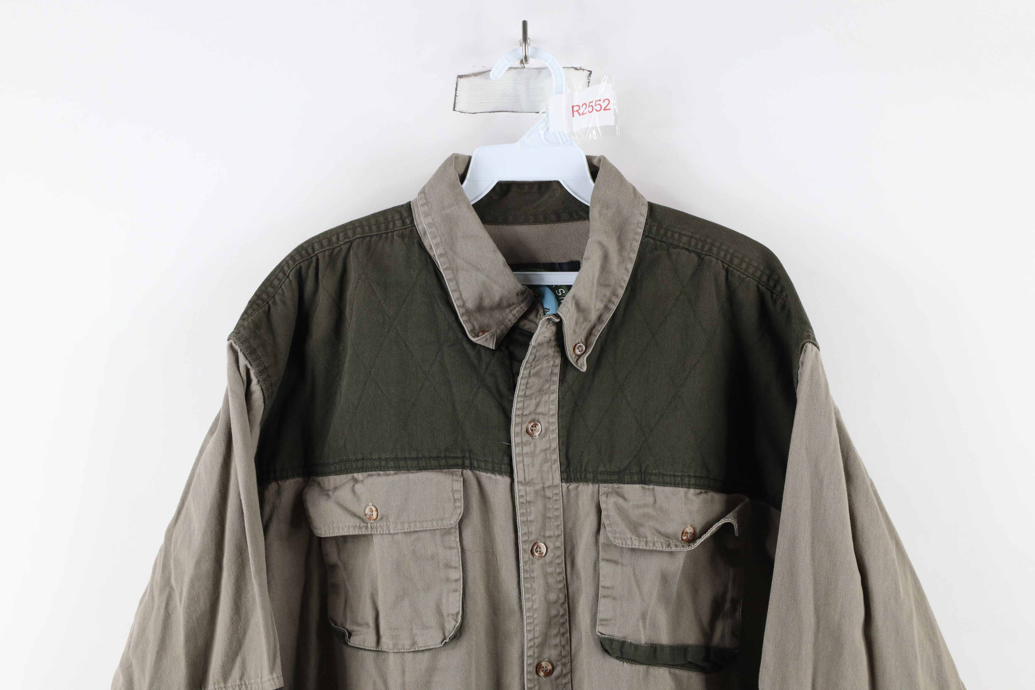 Vintage Vintage 90s Streetwear Quilted Hunting Shooting Button Shirt Size US XXL / EU 58 / 5 - 2 Thumbnail