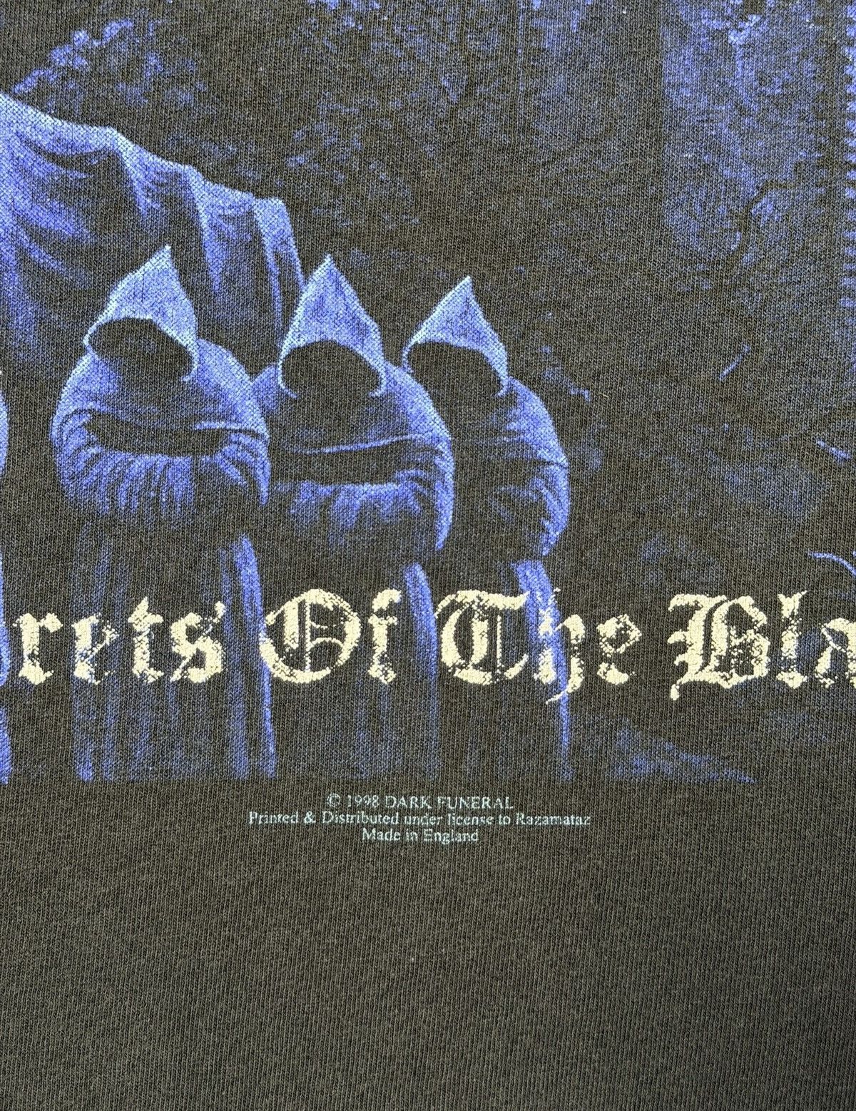 Band Tees *RARE* 1998 VINTAGE TEE BLACK METAL DARK FUNERAL Size US XL / EU 56 / 4 - 4 Thumbnail