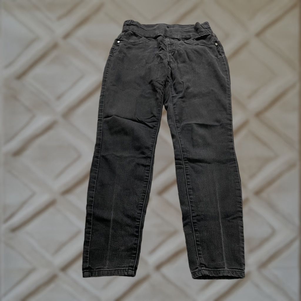 Vintage SIMPLY VERA VERA WANG Jegging Jeans Womens 8 Black Slim High Rise Stretch 28x27 Size 30" / US 8 / IT 44 - 1 Thumbnail
