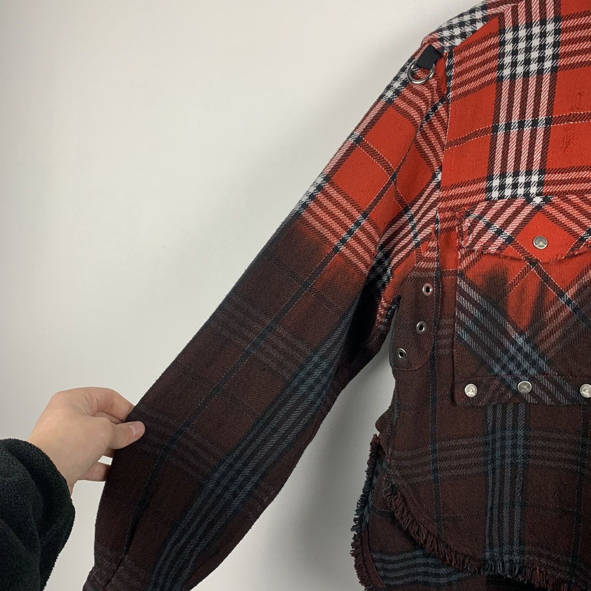 Diesel Diesel Avant Garde Punk Blouse Shirt Plaid Multi Pocket Y2K Size S / US 4 / IT 40 - 5 Thumbnail