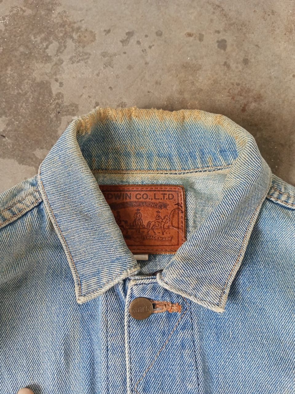 Edwin A05 Vintage Edwin Denim Trucker Jacket Size US L / EU 52-54 / 3 - 14 Thumbnail