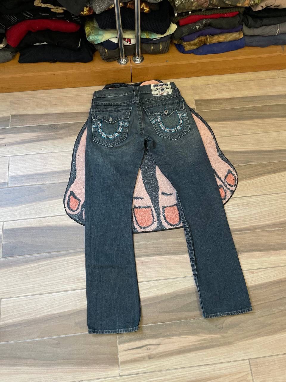 True Religion × Vintage TRUE RELIGION DISTRESSED DENIM Y2K JEANS Size US 30 / EU 46 - 1 Thumbnail