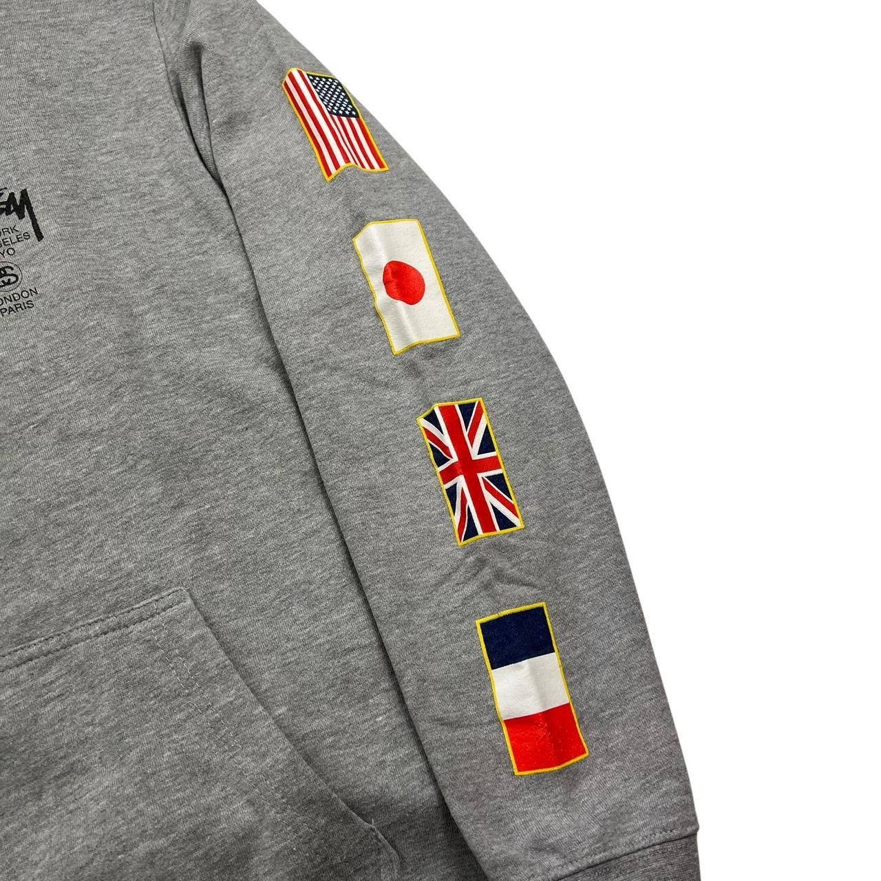 Stussy Vintage Stussy World Tour Flags Pullover Hoodie - Medium Size US M / EU 48-50 / 2 - 3 Thumbnail