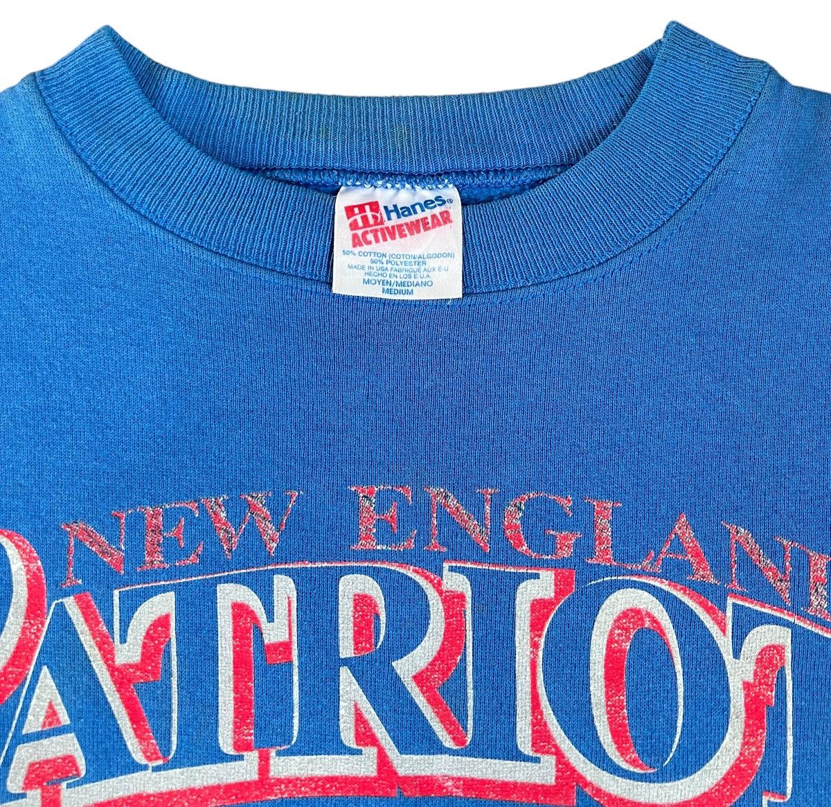 NFL 90s Vintage New England Patriots Nfl Crew Neck Size US M / EU 48-50 / 2 - 6 Thumbnail