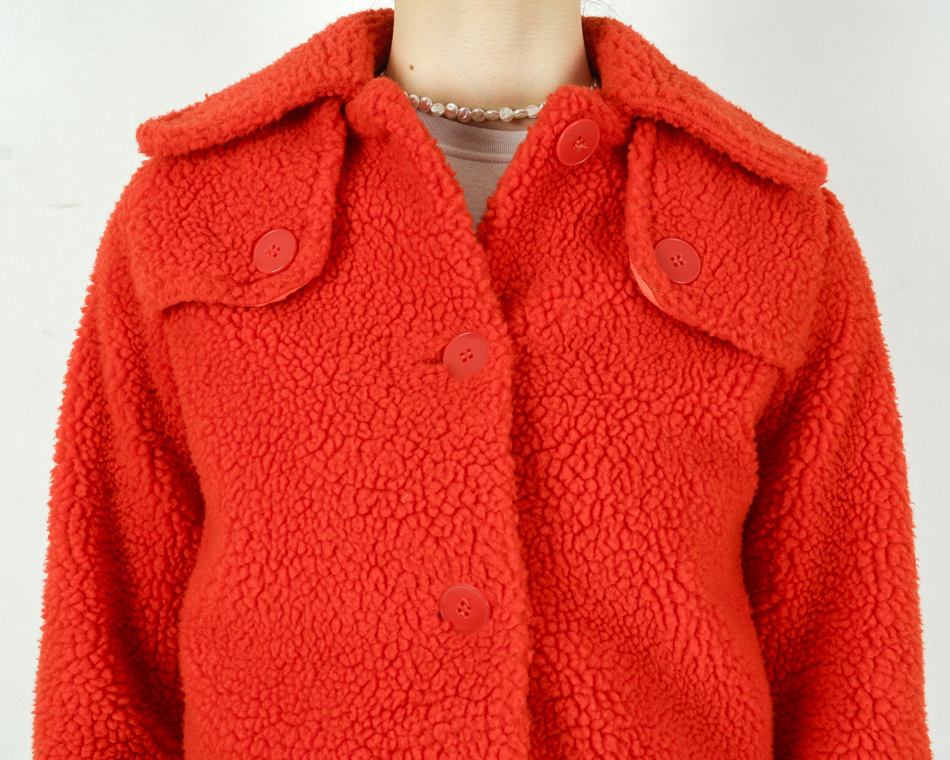Other × Vintage SKIYOT Sherpa Bomber Button Up Jacket Coat Varsity Jacket Size S / US 4 / IT 40 - 5 Thumbnail