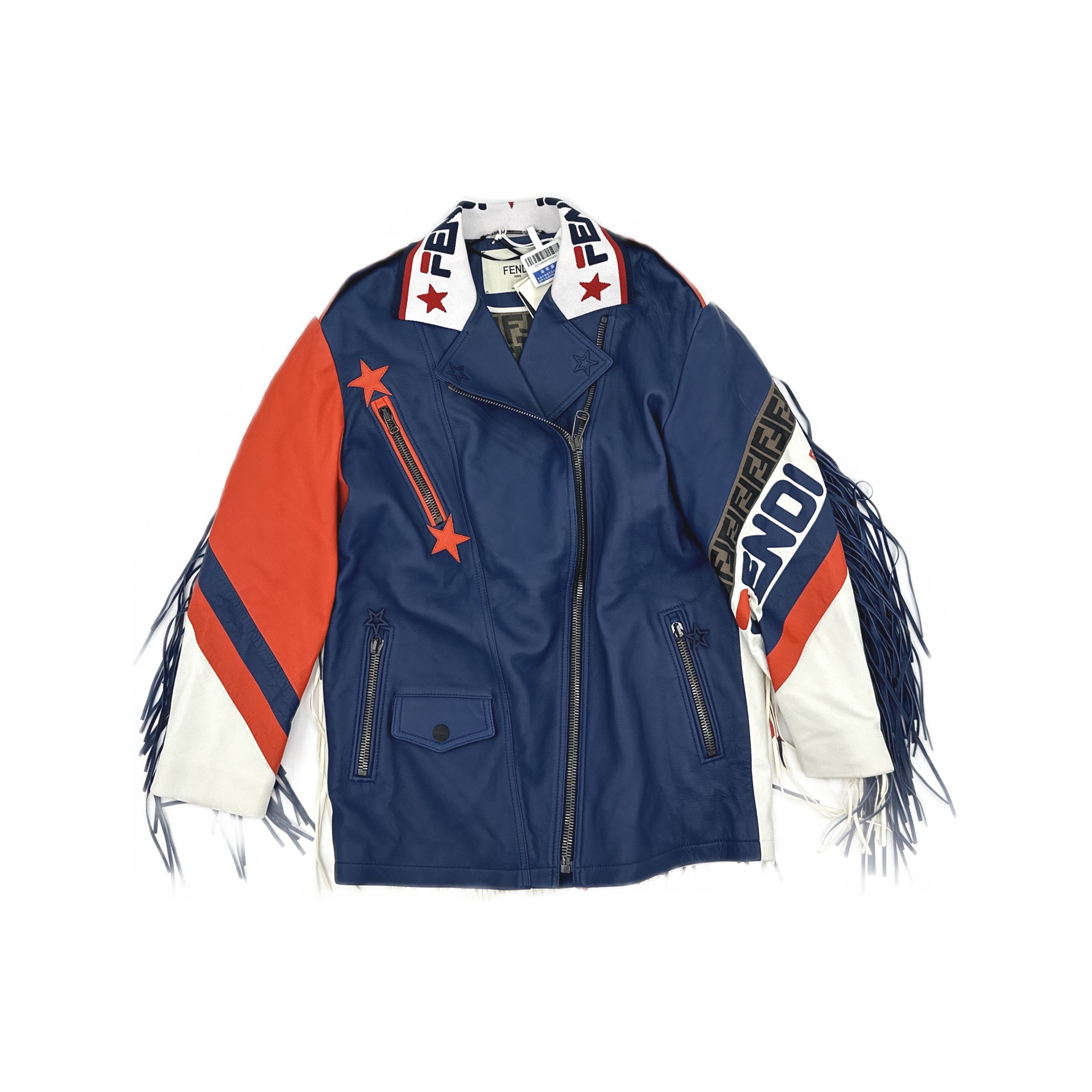 Fendi Fendi Fringed Multi Color Leather Jacket Size 38 Size XS / US 0-2 / IT 36-38 - 1 Thumbnail