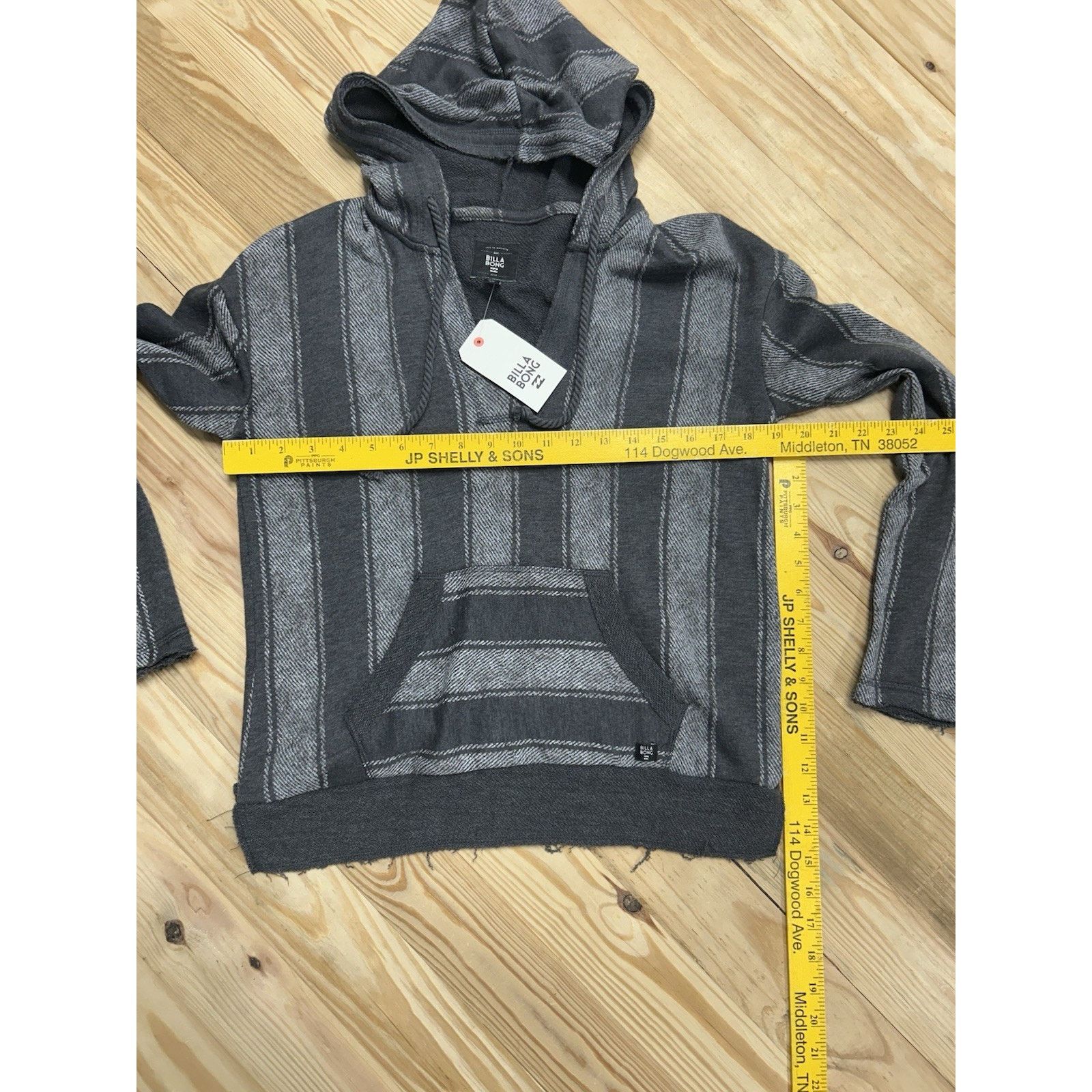 Billabong Billabong Hoodie Terry Pullover Grey Beach Stripe SP NWT Size S / US 4 / IT 40 - 7 Thumbnail