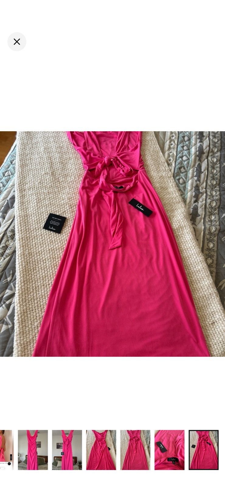 Lulus (NWT) Lulu’s Pink Draped Sleeveless Cocktail Dress Size S / US 4 / IT 40 - 8 Thumbnail