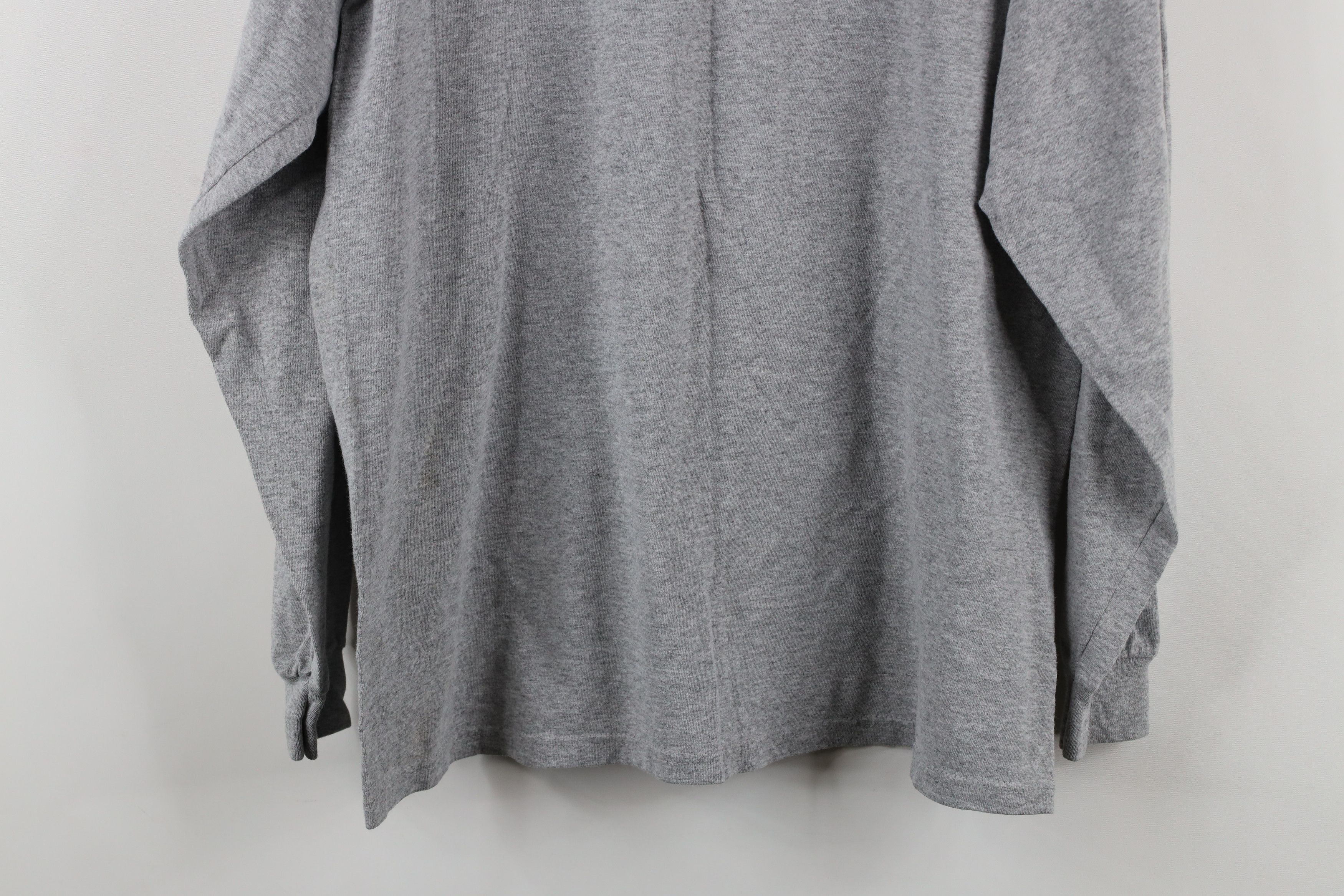 Reebok × Vintage Vintage 90s Reebok Long Sleeve T-Shirt Heather Gray USA Size US M / EU 48-50 / 2 - 14 Thumbnail