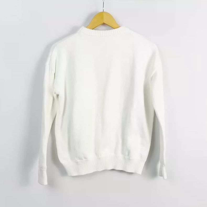 Loewe loewe white embroidered logo knit sweatshirt-2507 Size US XS / EU 42 / 0 - 7 Thumbnail