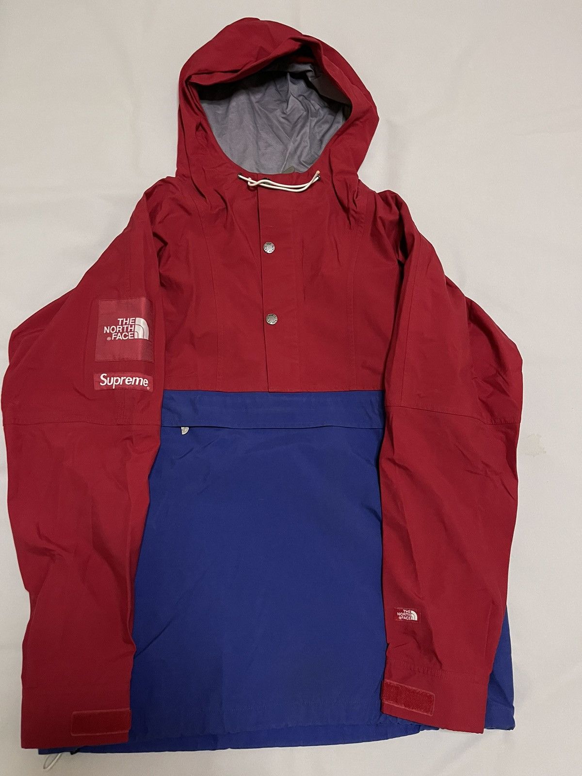 Supreme Supreme tnf 10ss red blue expedition pullover jacket | Grailed