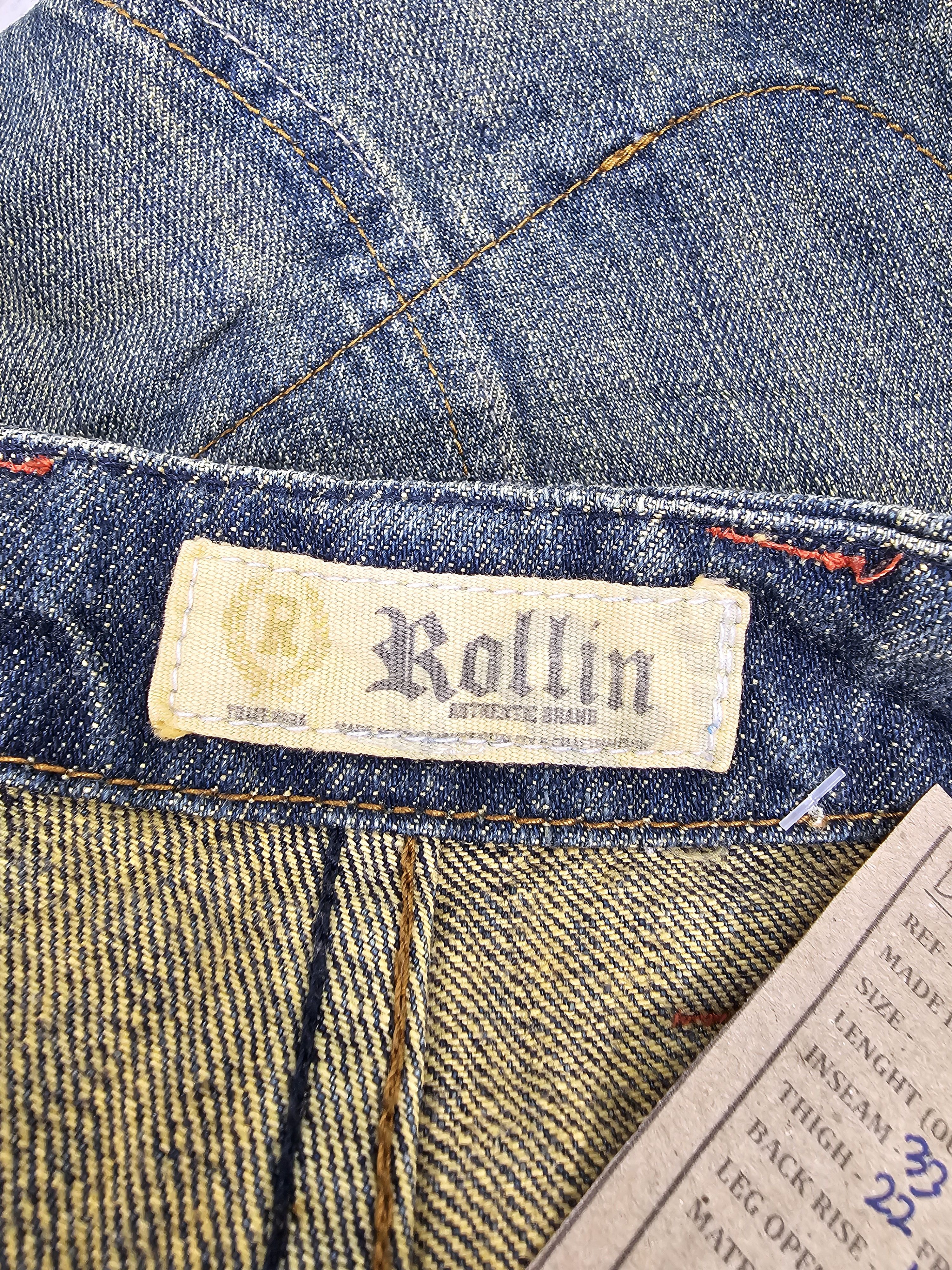 Japanese Brand ROLLIN Multi Bush Pocket Punk Bondage Design Jeans JB0314 Size US 32 / EU 48 - 13 Thumbnail