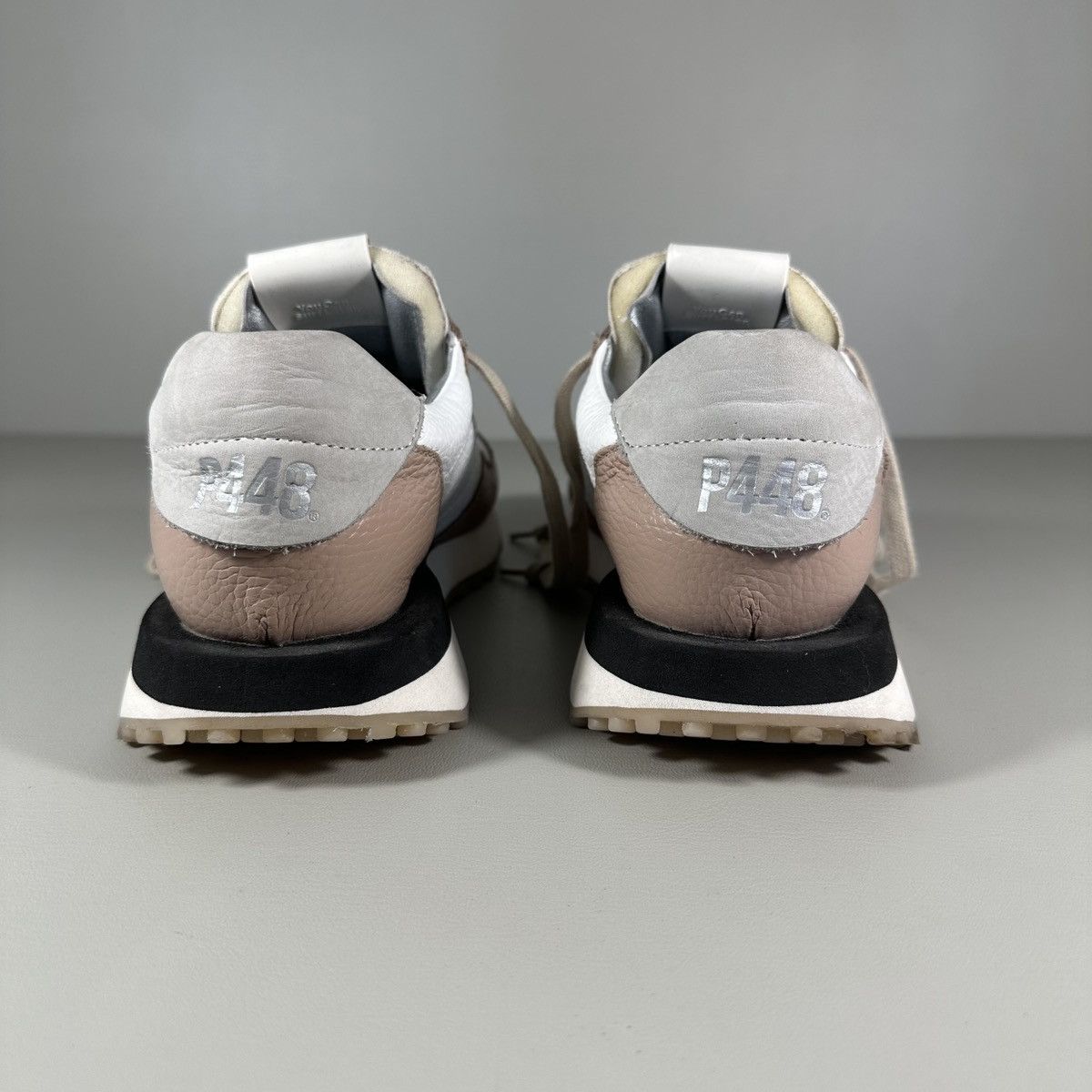 P448 P448 Cancun White / Rose Leather Sneakers Size US 8 / IT 38 - 6 Thumbnail