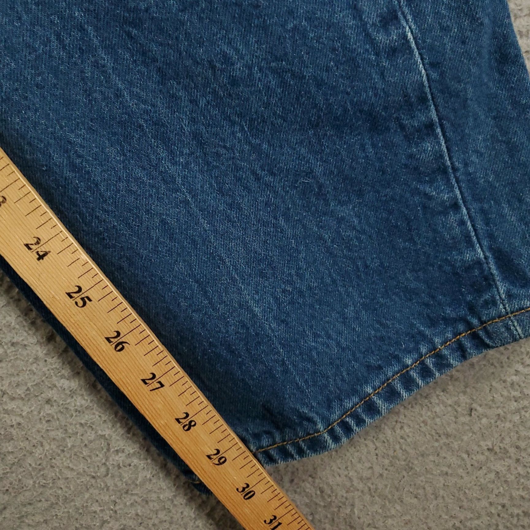 Levi's VINTAGE Levi's 501 Jeans Mens 42x32 Button Fly Distressed Regular Blue 90s Jeans Mens Size US 42 / EU 58 - 5 Thumbnail